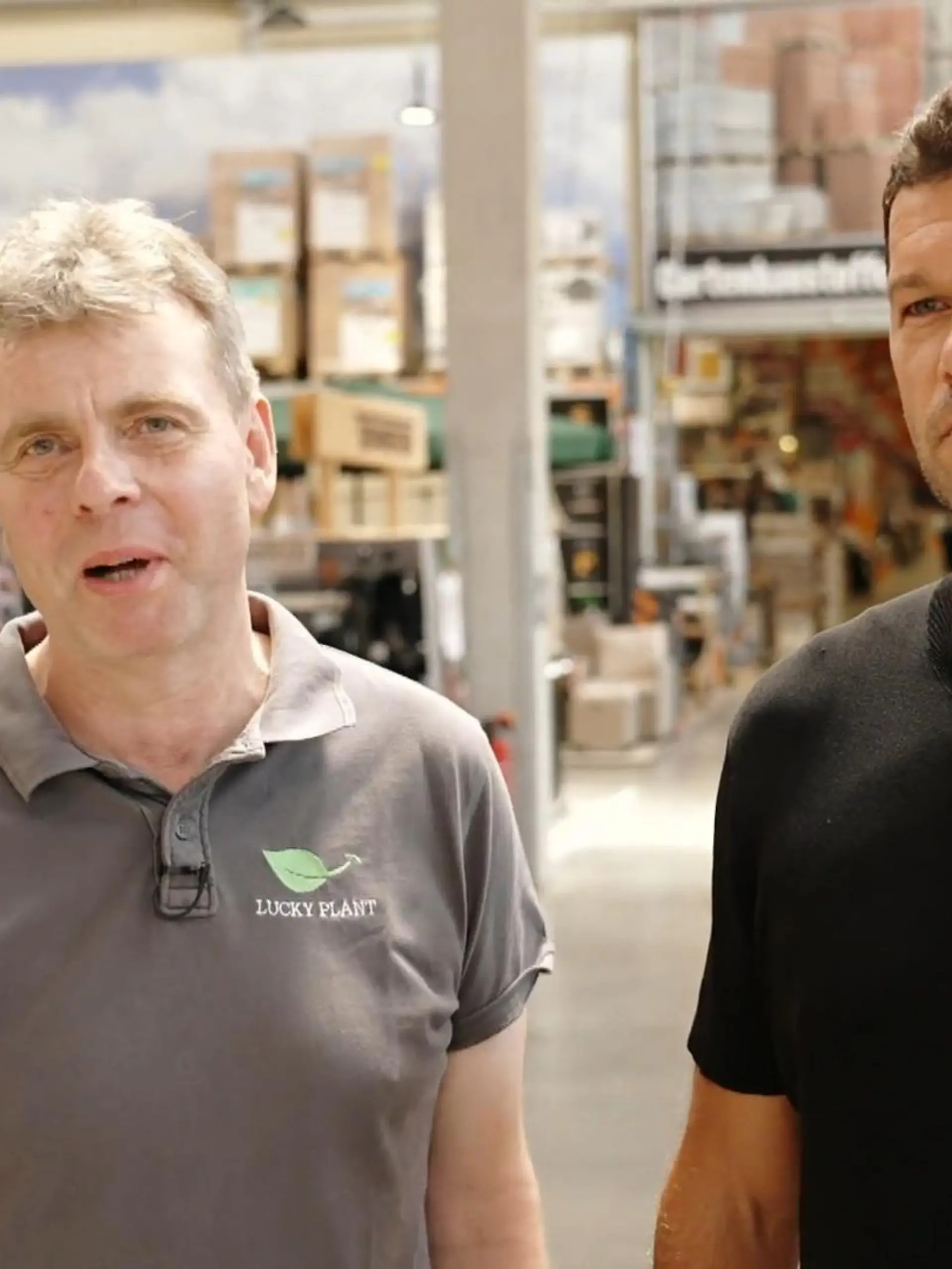 So sehen zufriedene Unternehmer aus: Dr. Thomas Hüster und Michael Ballack