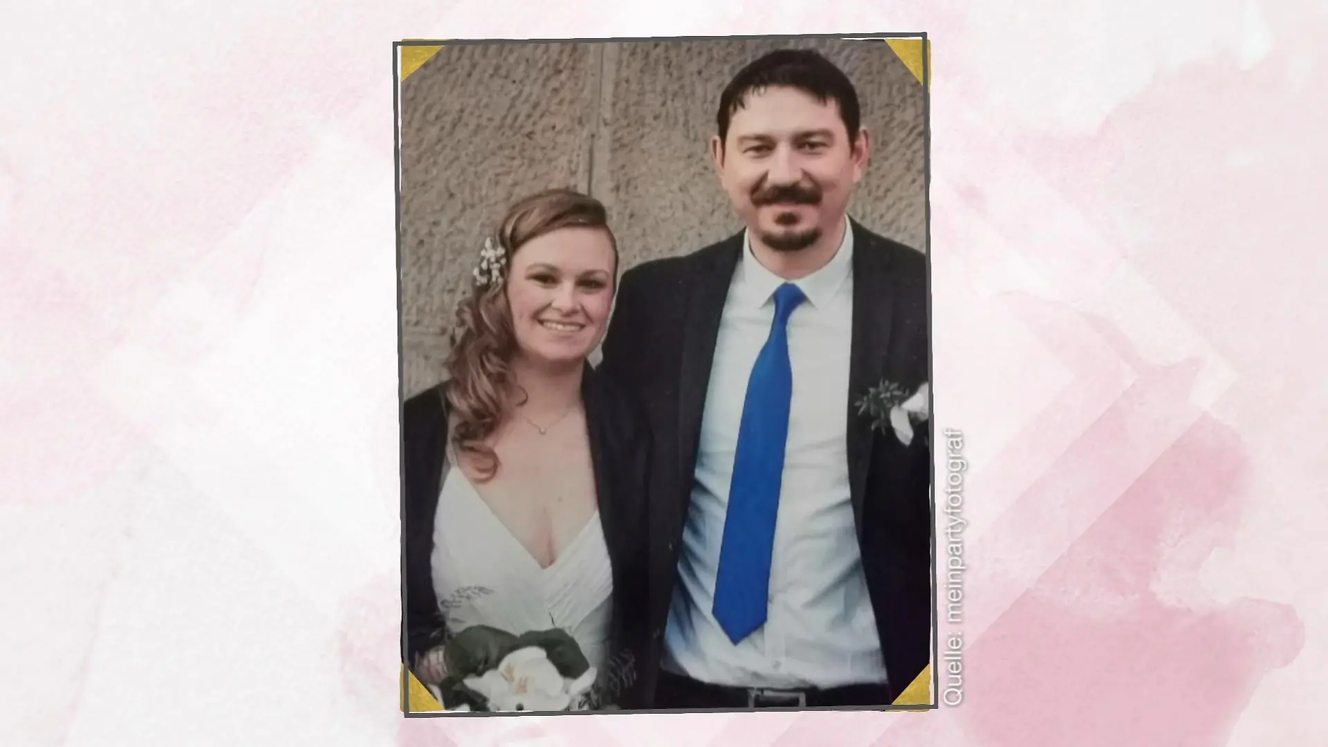 Bei der standesamtlichen Hochzeit trug Claudia kein richtiges Brautkleid, sondern ein einfaches Sommerkleid