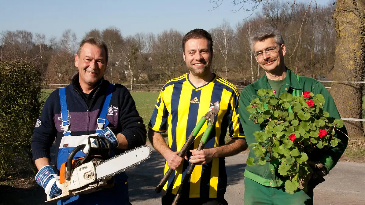 V.l.: Ralle, Claus und Ralf Dammasch