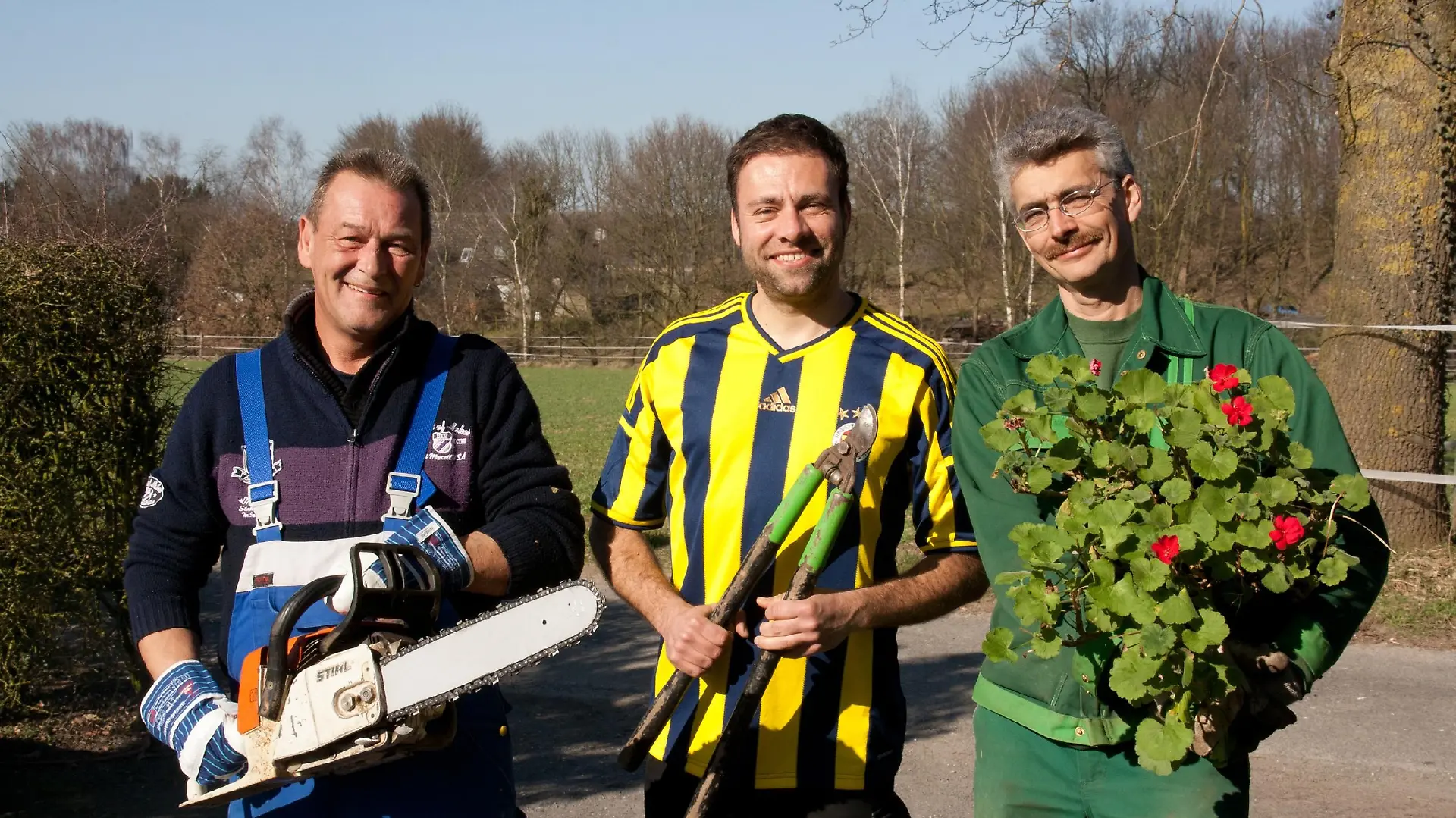 V.l.: Ralle, Claus und Ralf Dammasch