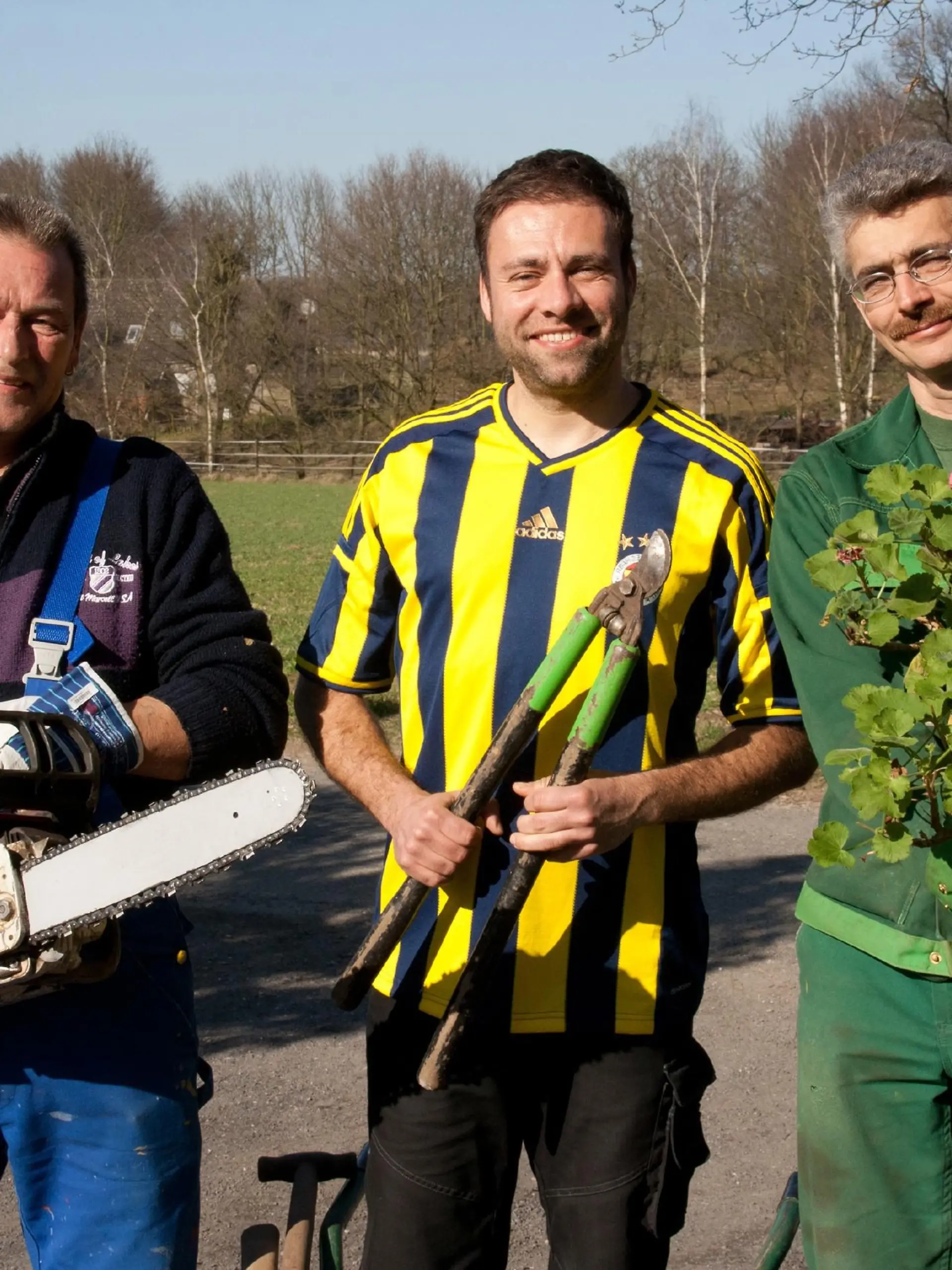 V.l.: Ralle, Claus und Ralf Dammasch