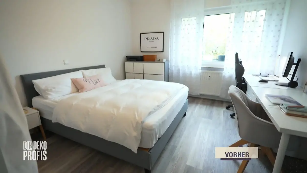 Die Dekoprofis: Vor der Umgestaltung hat das Schlafzimmer nicht zum Träumen eingeladen.
