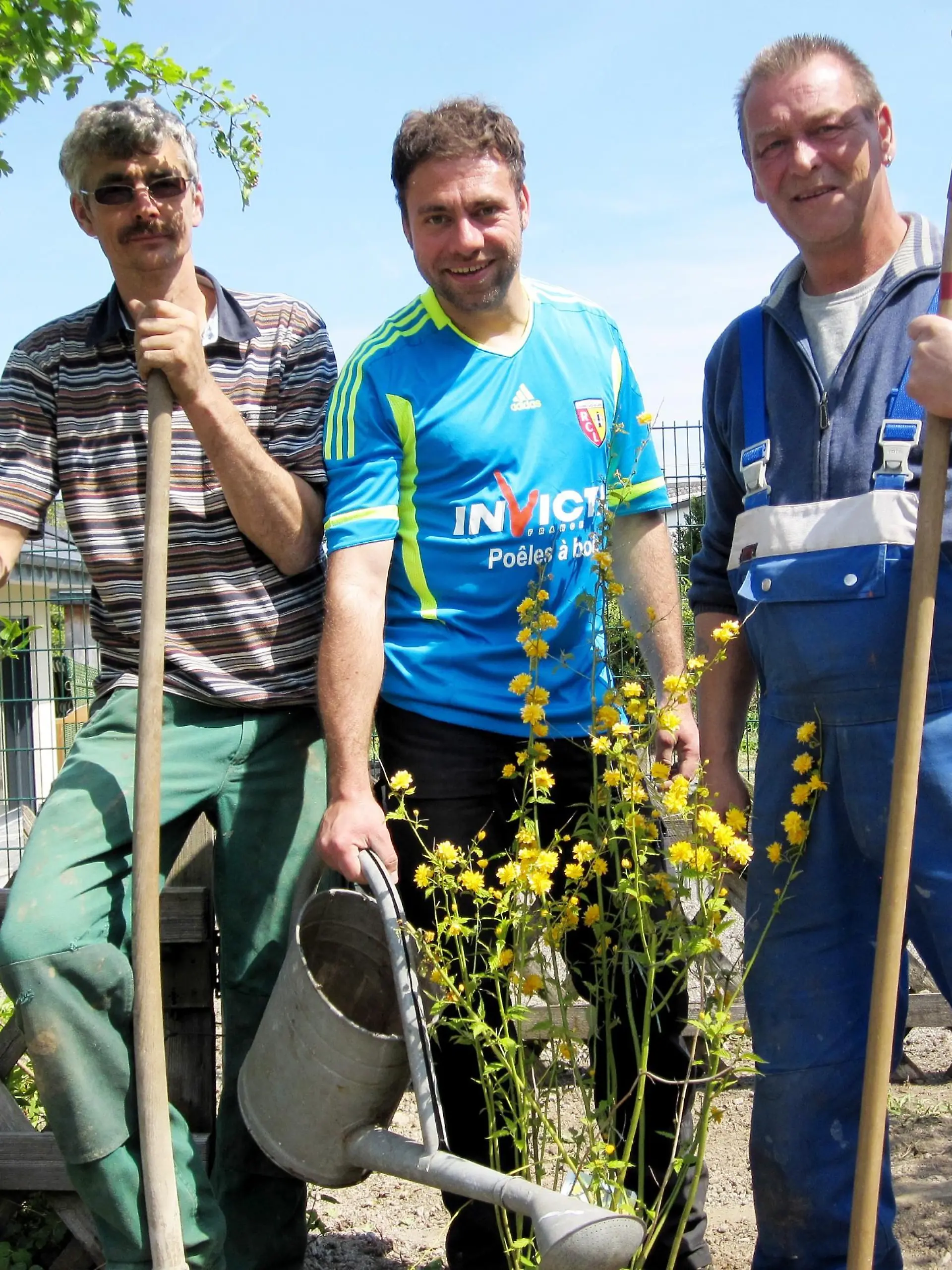 V.l.: Ralf Dammasch, Claus und Ralle sind jetzt "Die Beet-Brüder".