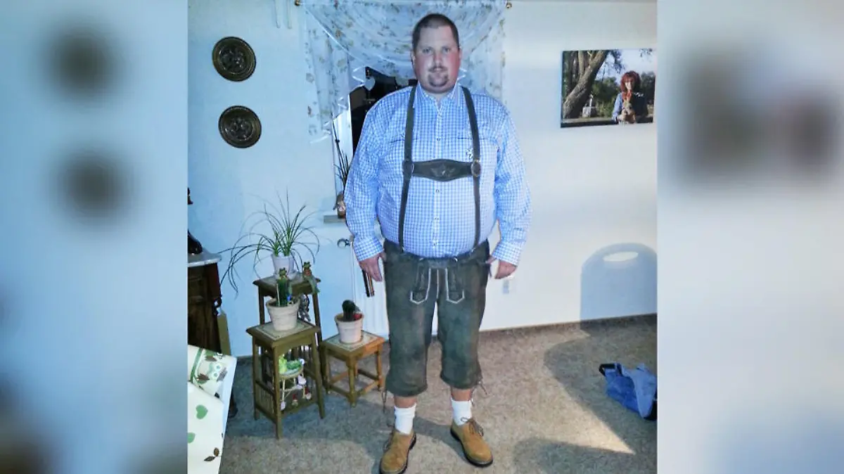 Timo mit 150kg. Heute hat er sein Gewicht halbiert und sein Leben verändert.