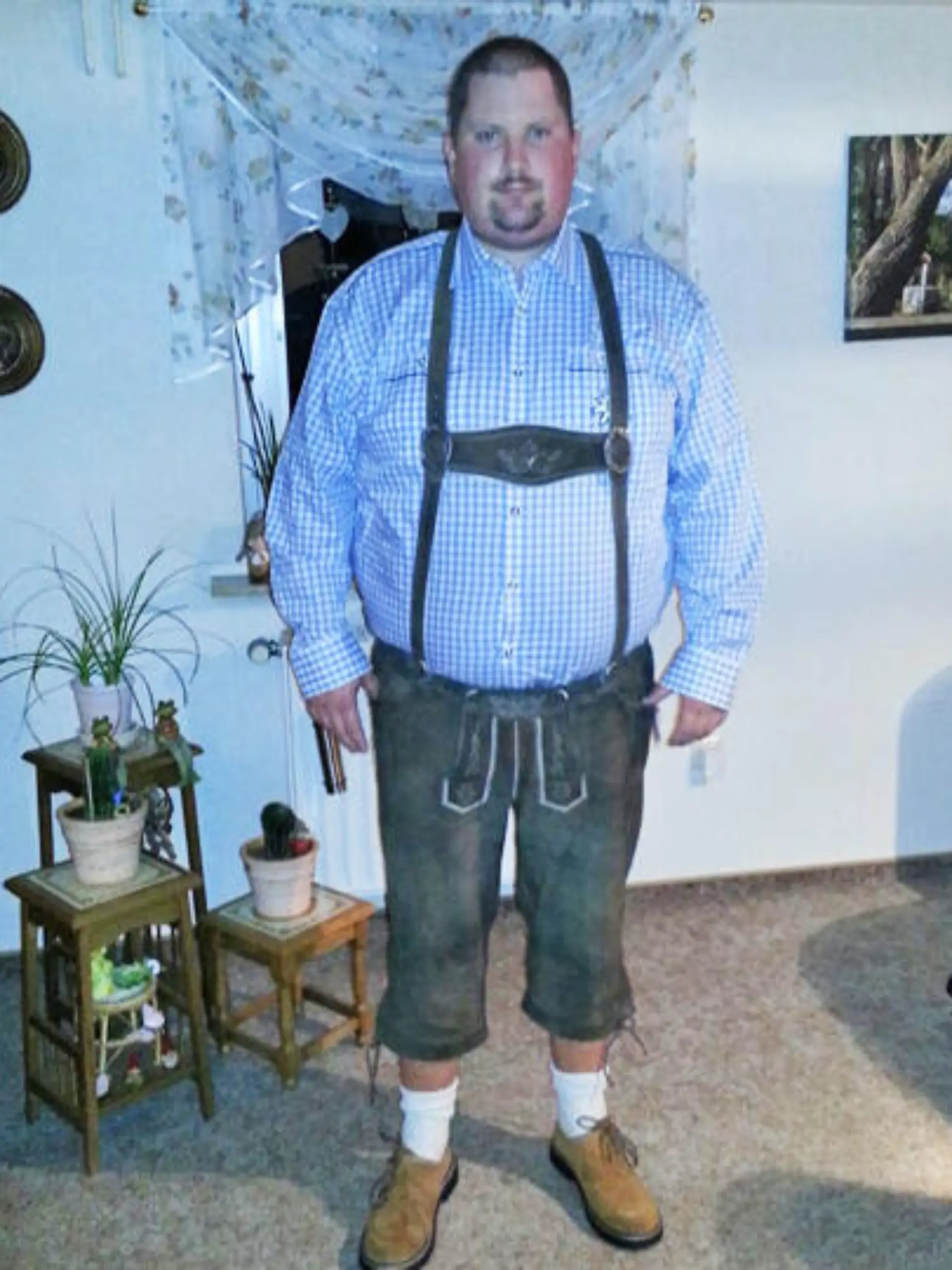 Timo mit 150kg. Heute hat er sein Gewicht halbiert und sein Leben verändert.