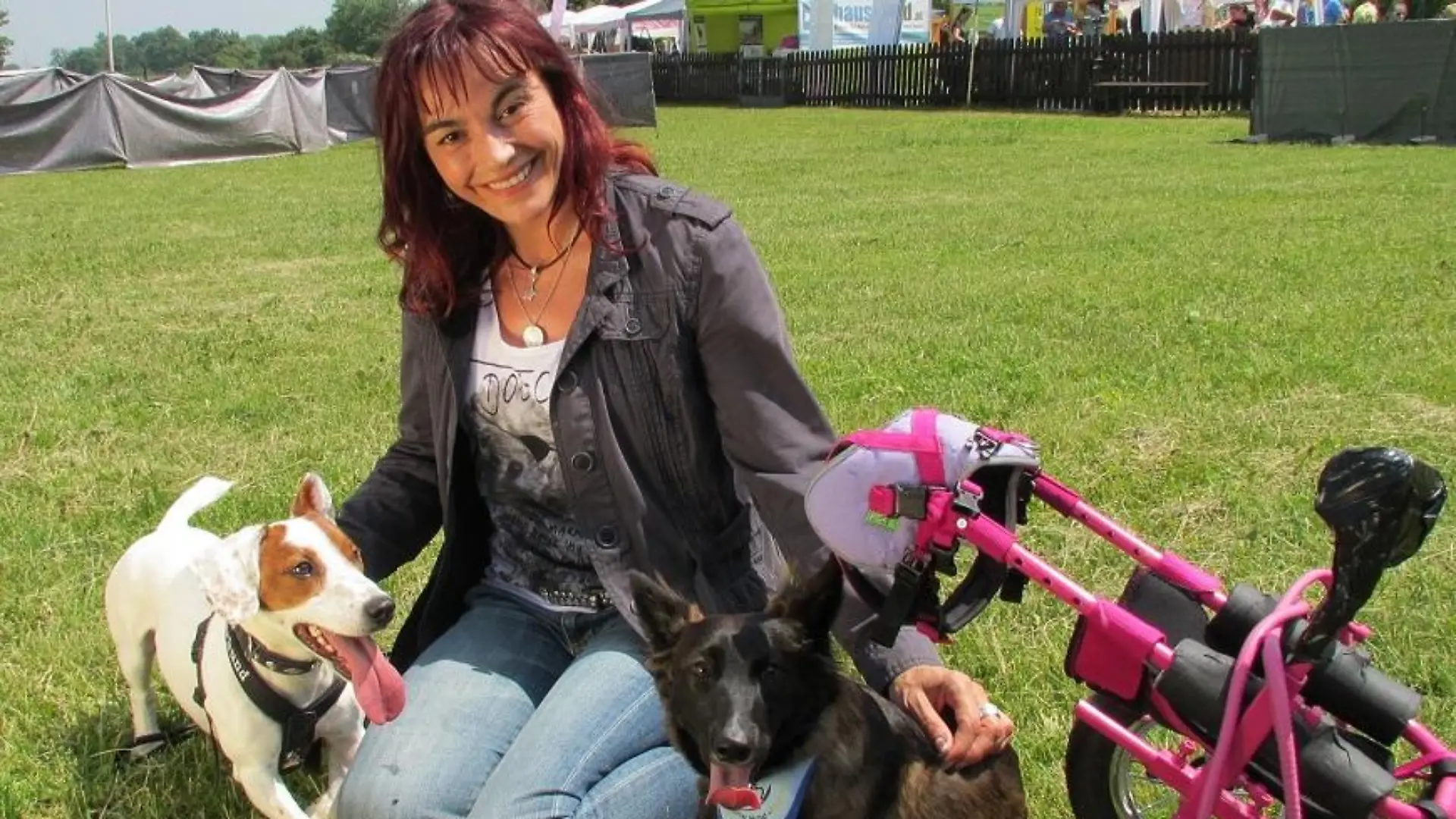 Tiergeschichten1 - VOX-DOCMA TV-MANUELA BAUER - Diana und behinderte Hunde