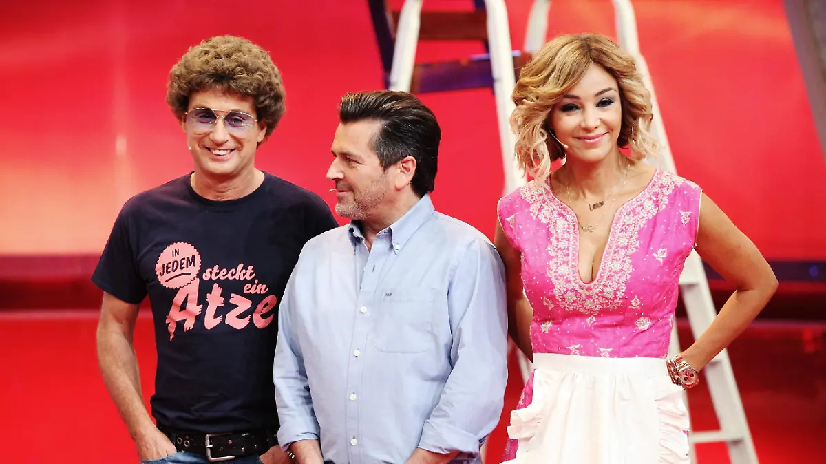 V.l.: Atze Schröder, Thomas Anders, Verona Pooth