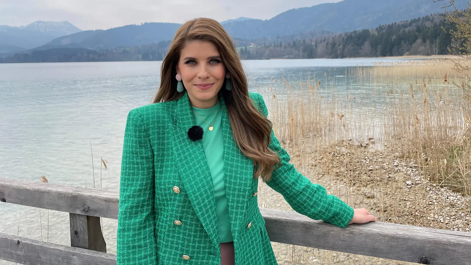 Sarna Röser am 22. April 2022 am Rande des Ludwig-Erhard-Gipfels auf Gut Kaltenbrunn am Tegernsee.