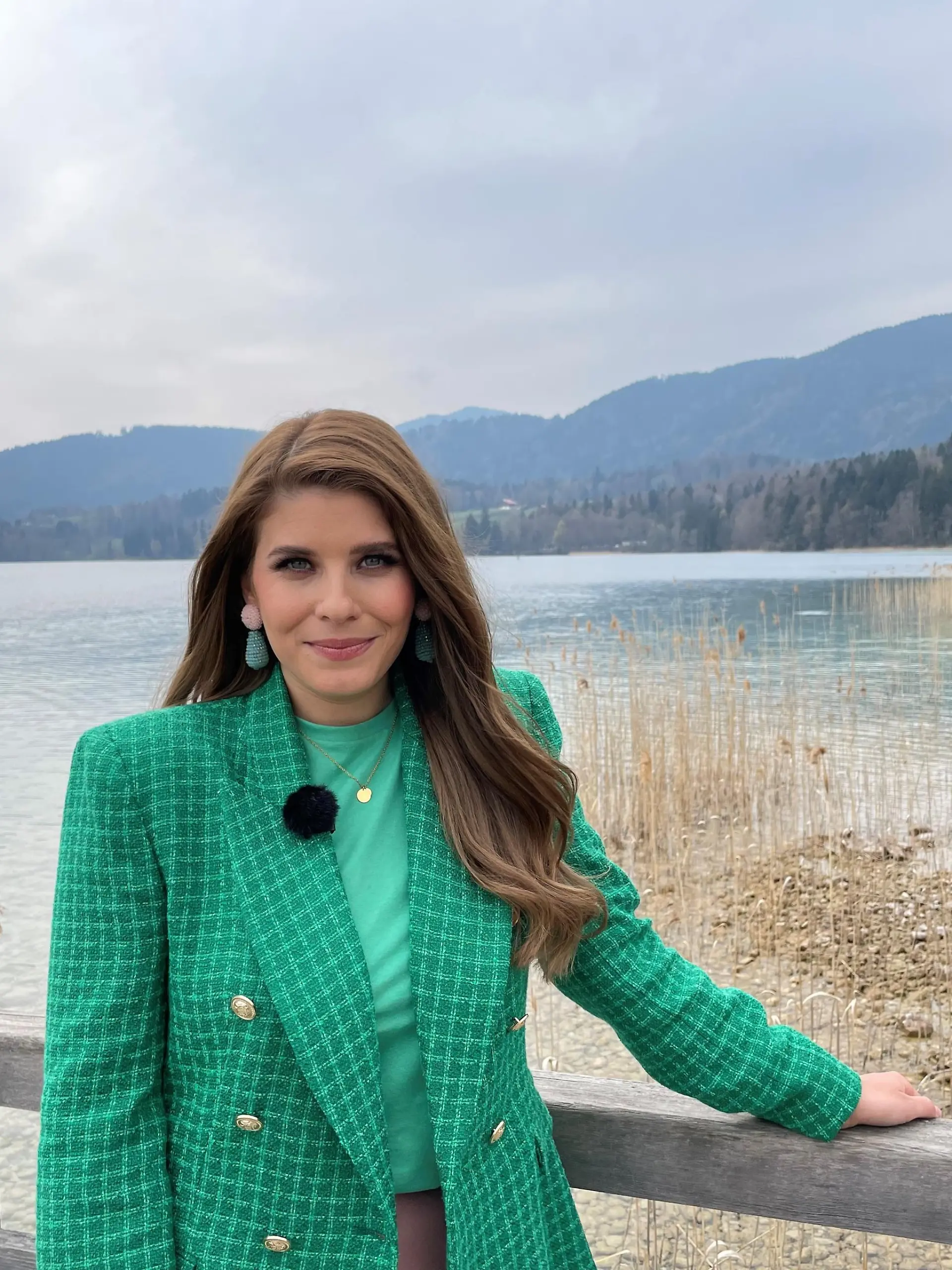 Sarna Röser am 22. April 2022 am Rande des Ludwig-Erhard-Gipfels auf Gut Kaltenbrunn am Tegernsee.