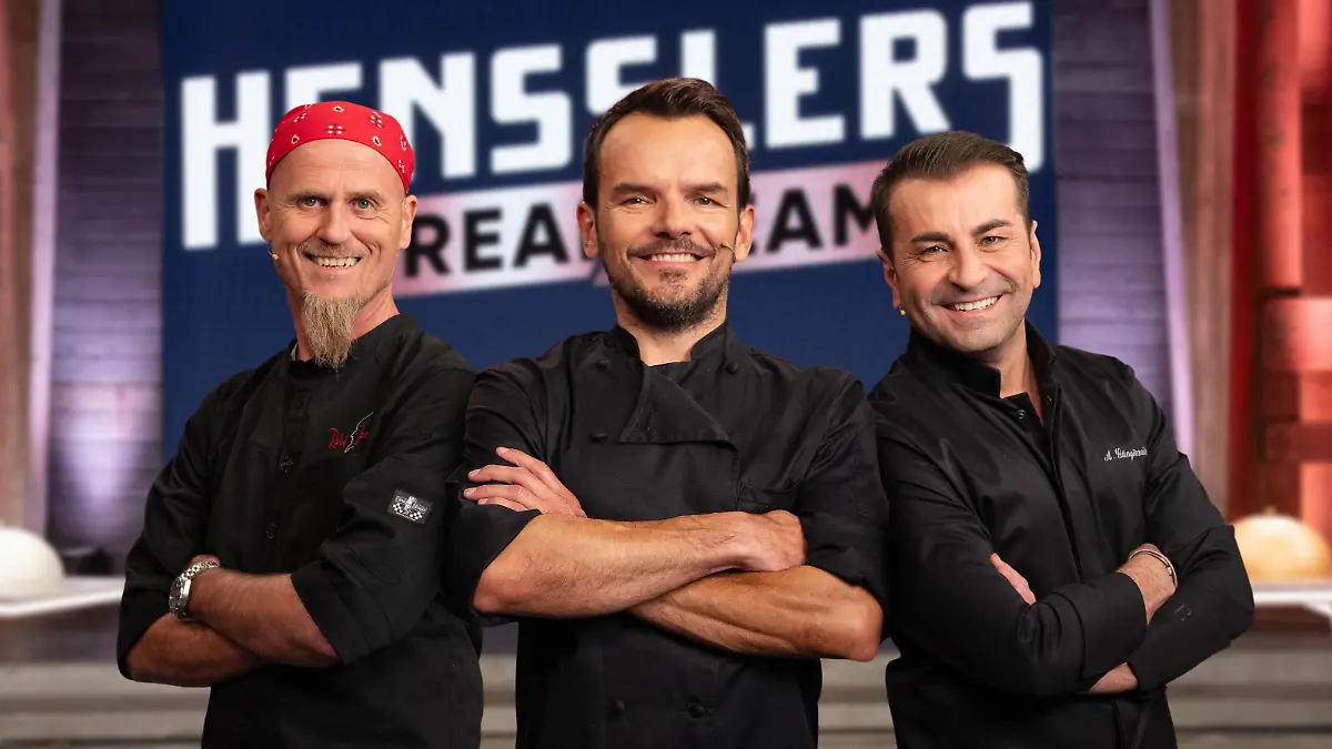 V.l.: Ralf Zacherl, Steffen Henssler und Ali Güngörmü?
+++ Die Verwendung des sendungsbezogenen Materials ist nur mit dem Hinweis und Verlinkung auf RTL+ gestattet. +++