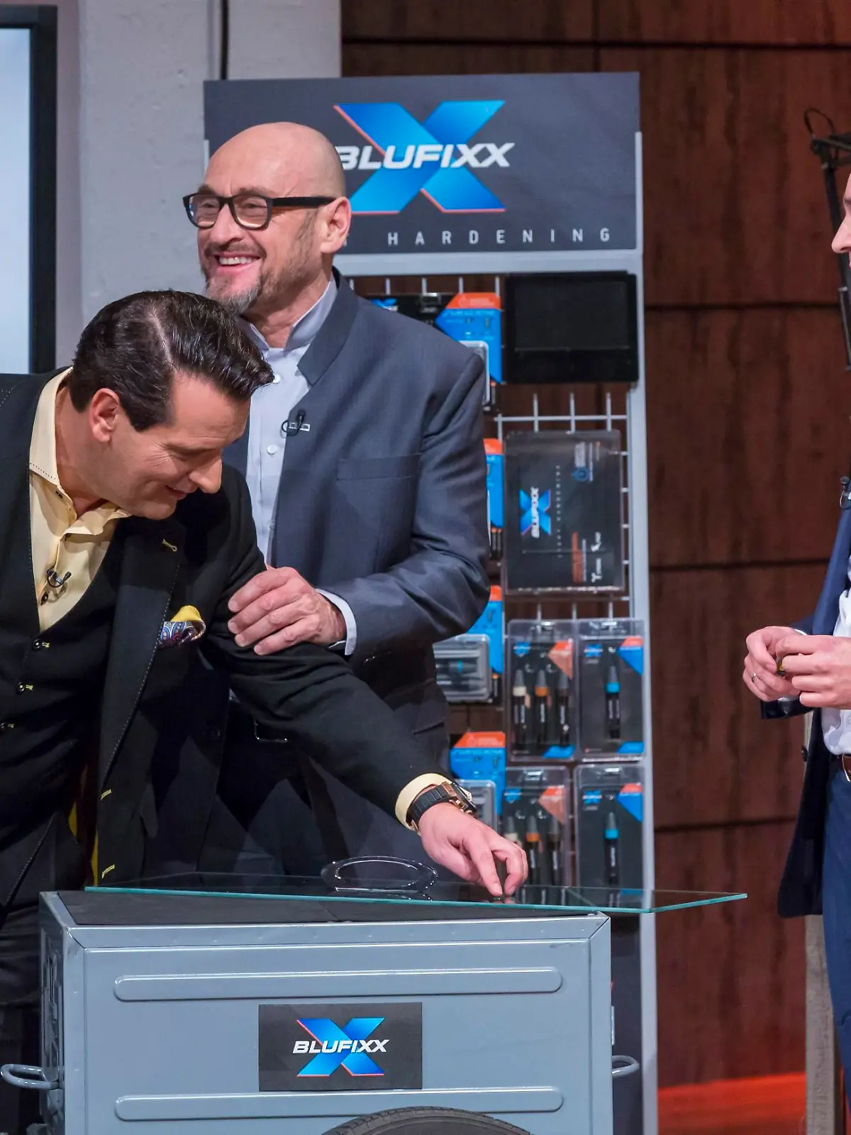 V.l.: Ralf Dümmel, Jochen Schweizer, und Dinko Jurcevic