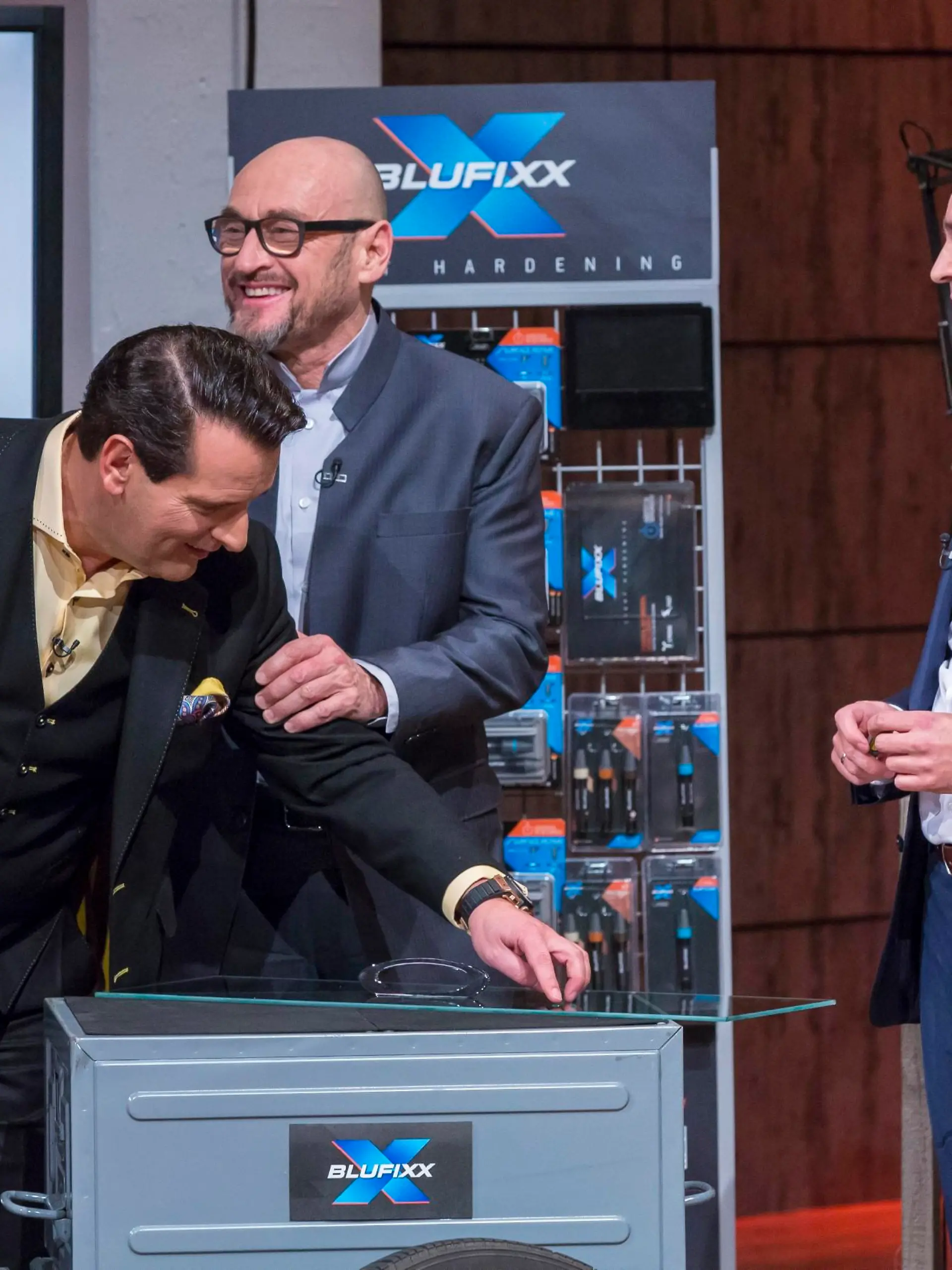 V.l.: Ralf Dümmel, Jochen Schweizer, und Dinko Jurcevic