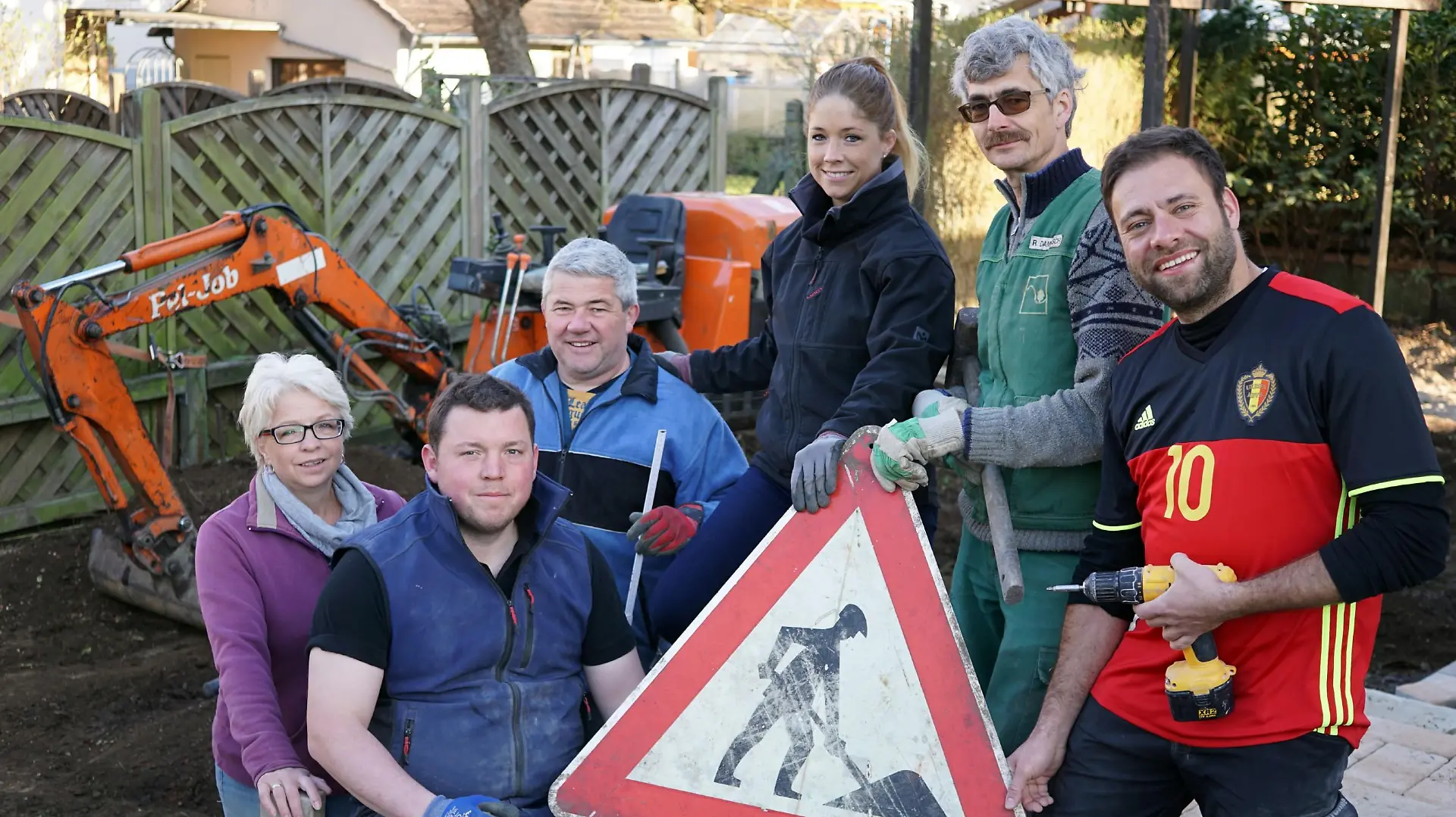 V.l.: Mama Veronika, Henrik, Papa Harald, Tochter Eva, Ralf und Claus