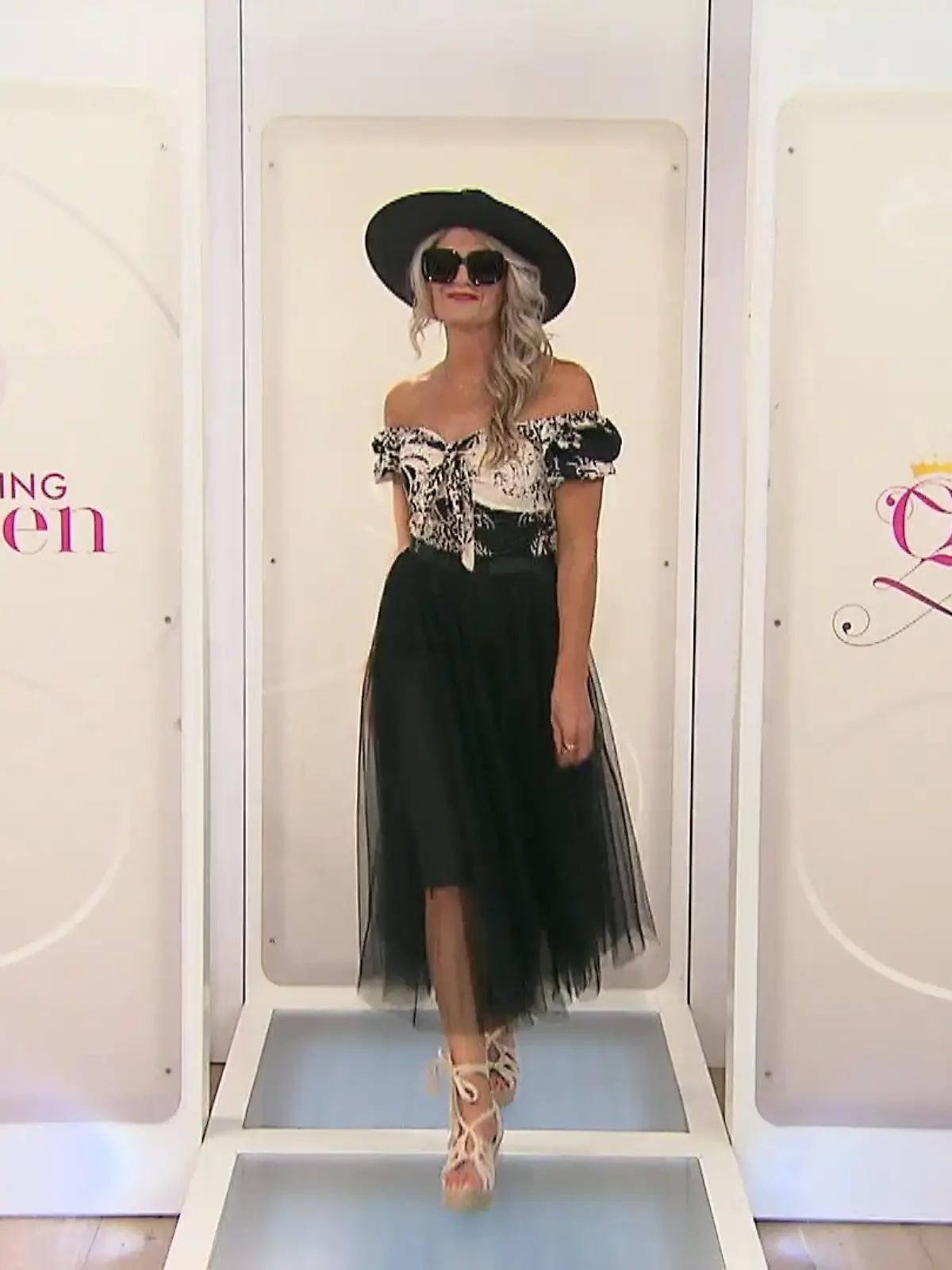 "Shopping Queen"-Kandidatin Olesja macht auf dem Catwalk eine sehr gute Figur.