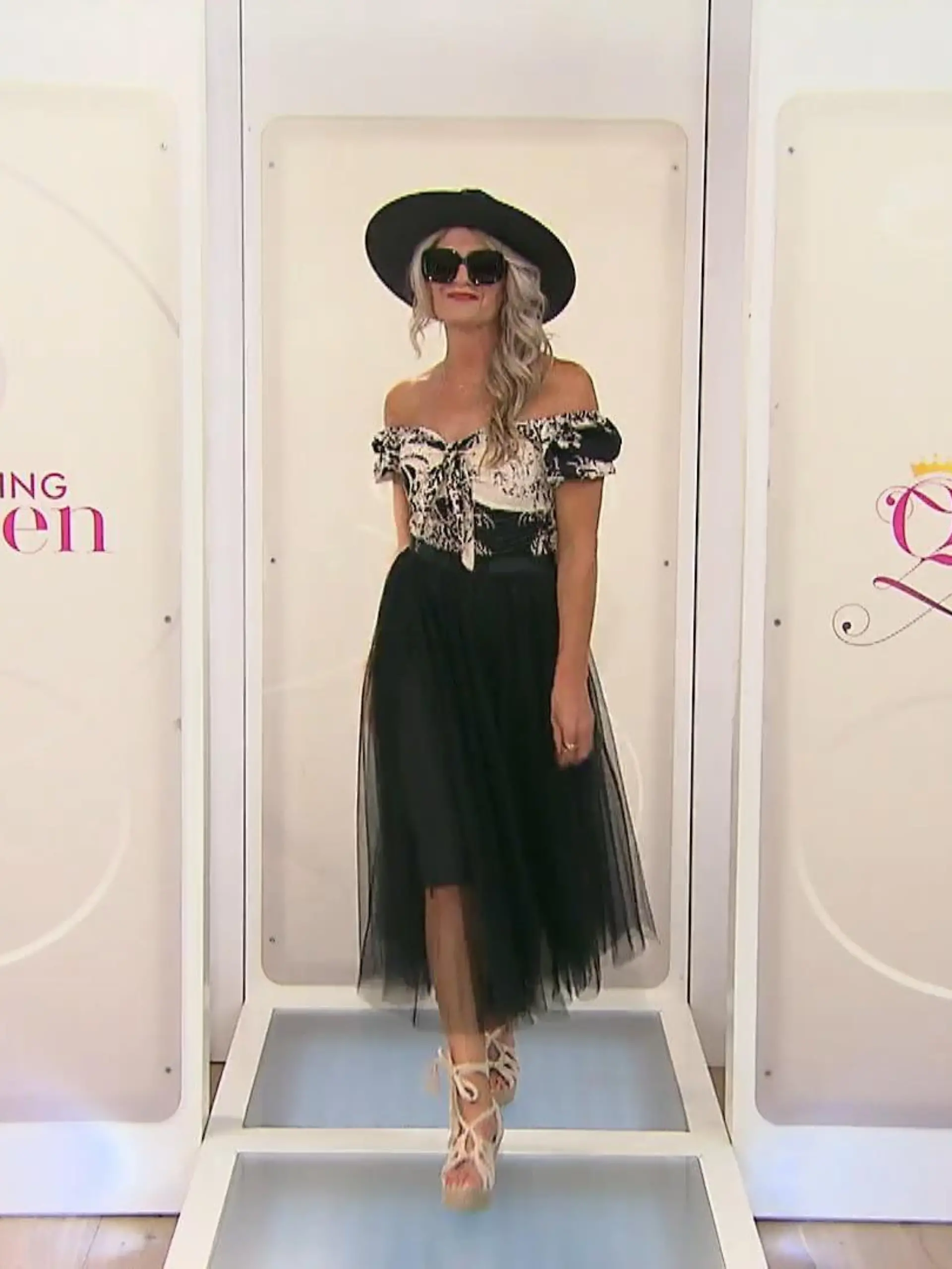 "Shopping Queen"-Kandidatin Olesja macht auf dem Catwalk eine sehr gute Figur.