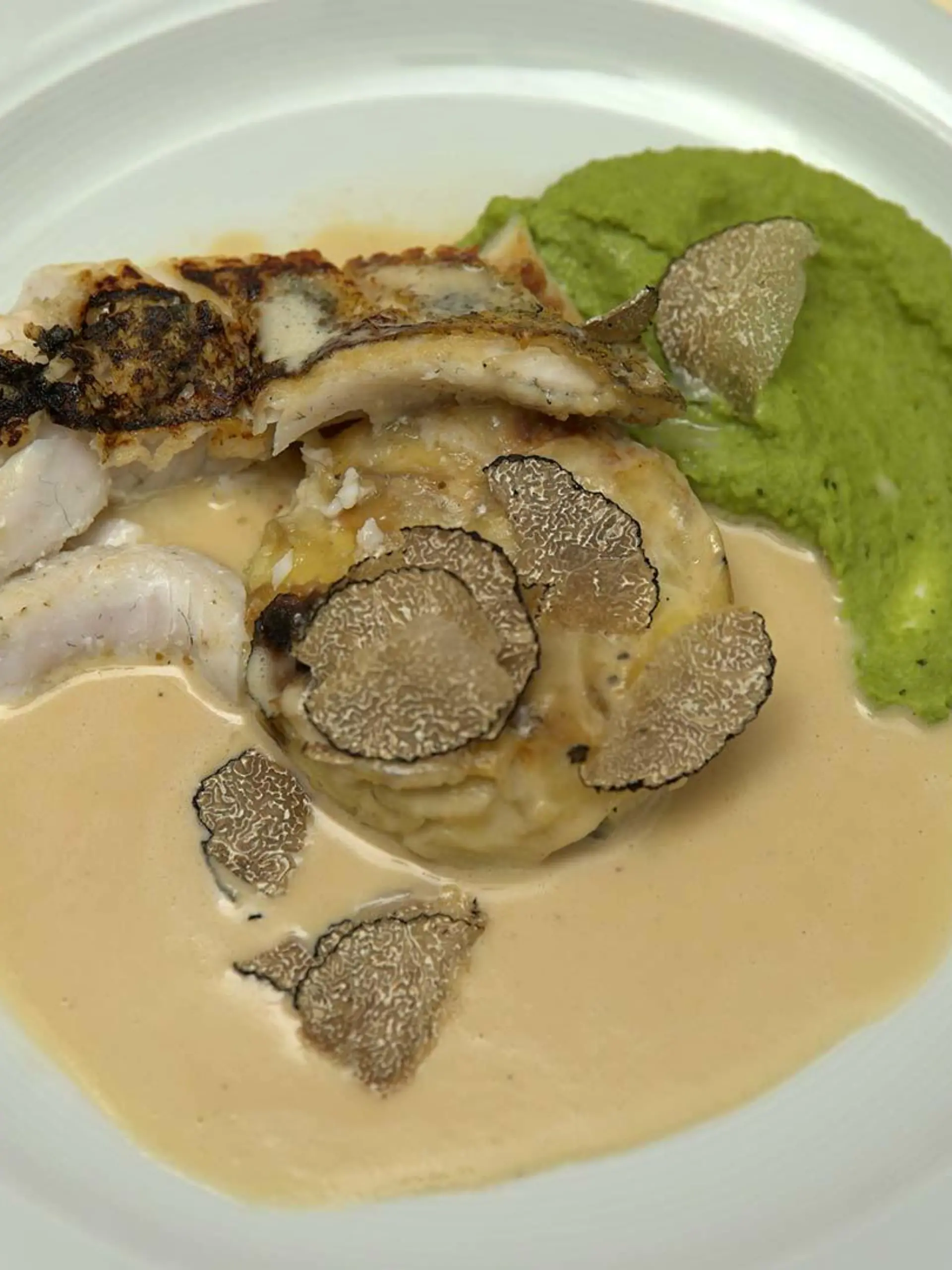 Das perfekte Dinner: Kartoffelgratin mit Trüffel und Zander in Champagnersoße - Elkes Hauptspeise