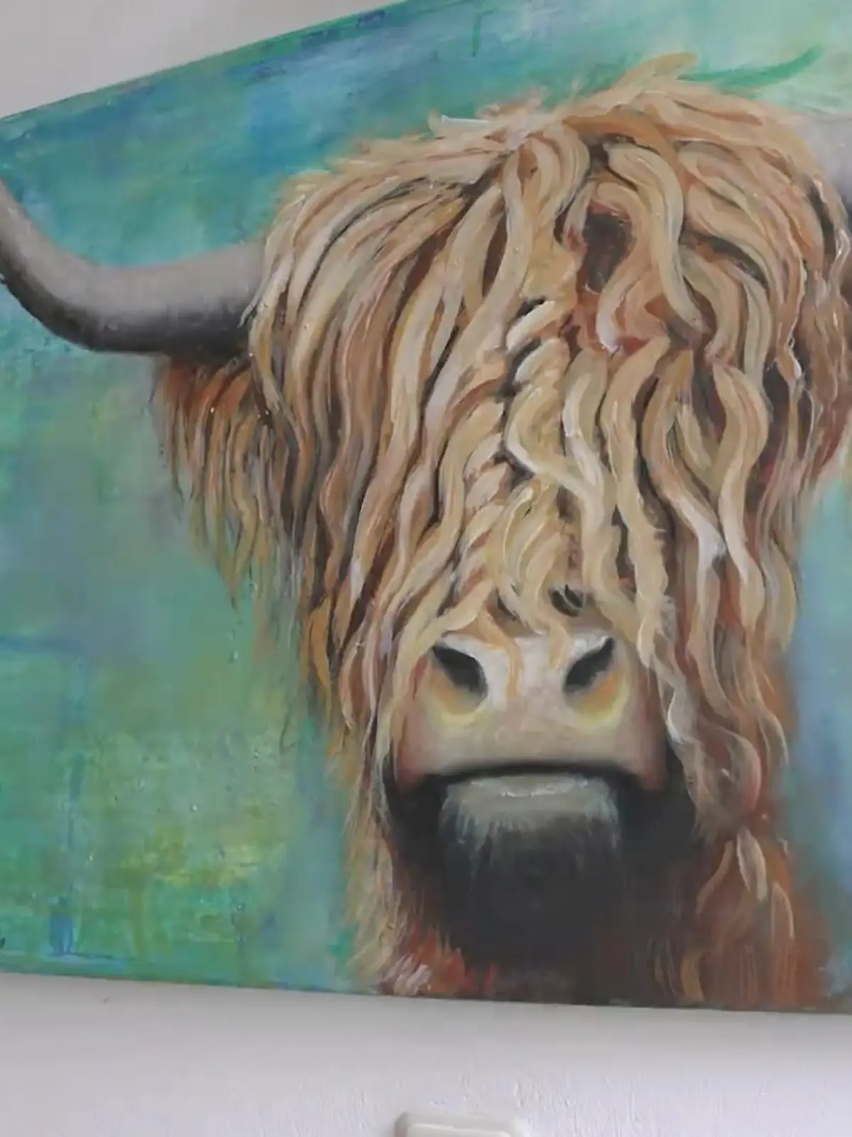 Relindis' Rind an der Wand