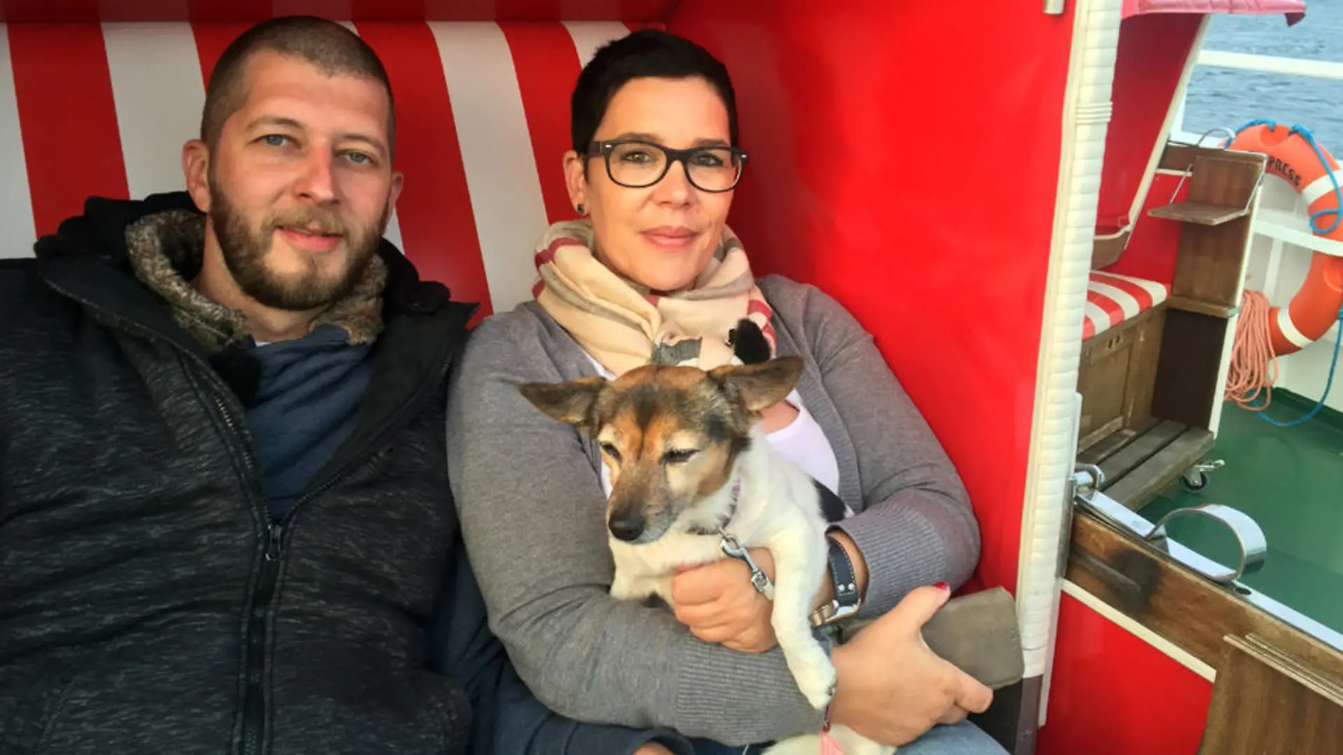 Claudia und Marcel mit "Lulu"