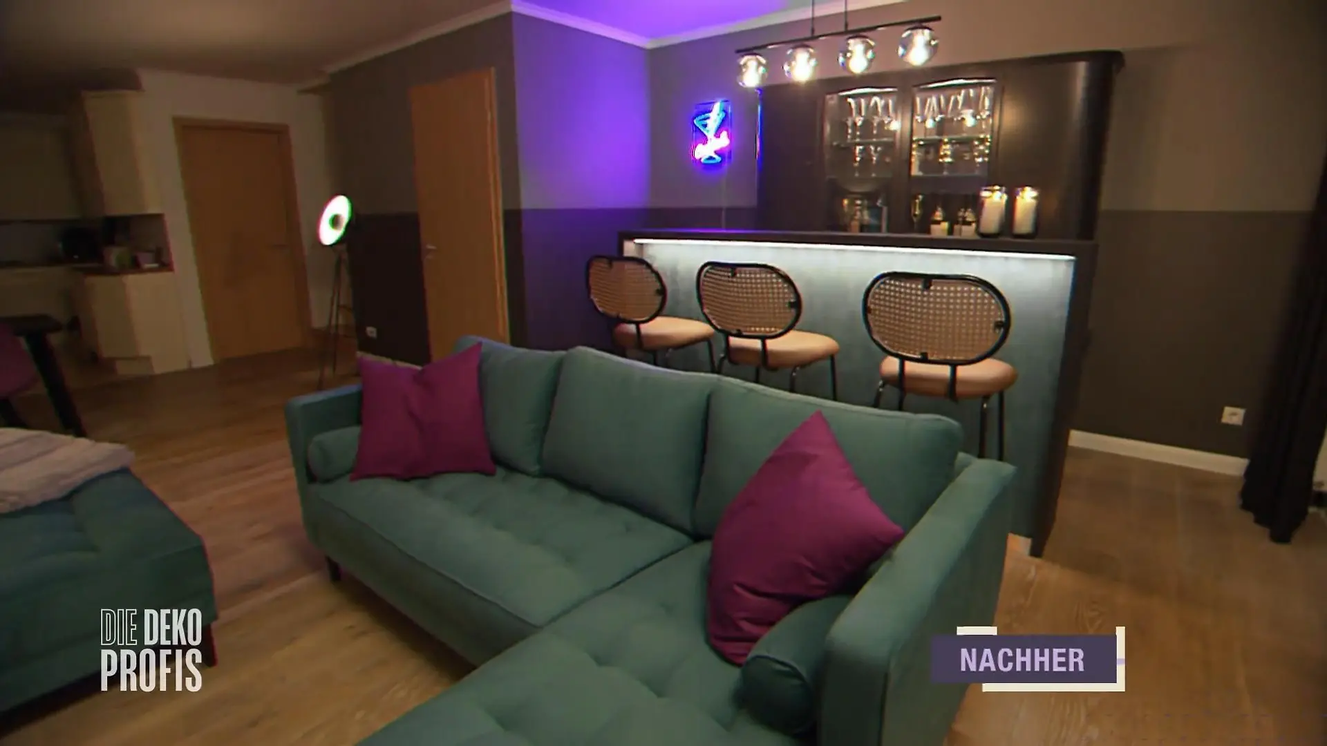 Die Dekoprofis: Statt gähnender Leere gibt es jetzt eine coole Bar bei Anne und Francesco