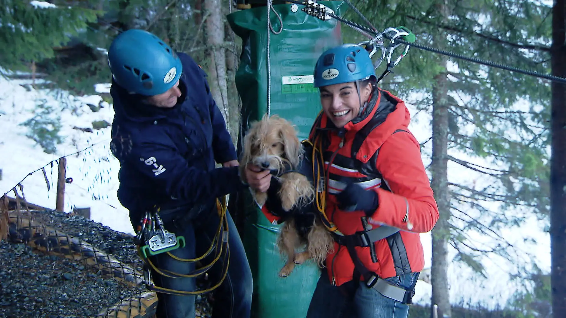 TG1 - Mantrailing. VOX - hundkatzemaus-Reporterin Diana Eichhorn und ihre Wutz versuchen sich im Mantrailing