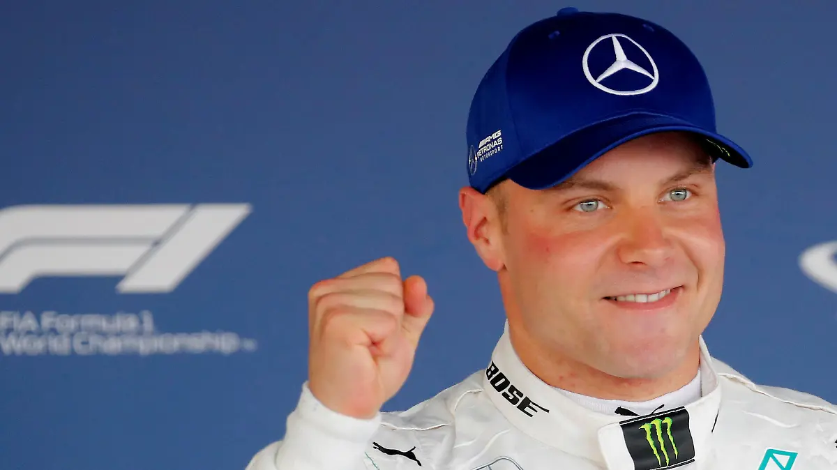 Formula One F1 - Russian Grand Prix - Sochi, Russia - September 29, 2018 Mercedes' Valtteri Bottas celebrates after qualifying in pole position REUTERS/Maxim Shemetov