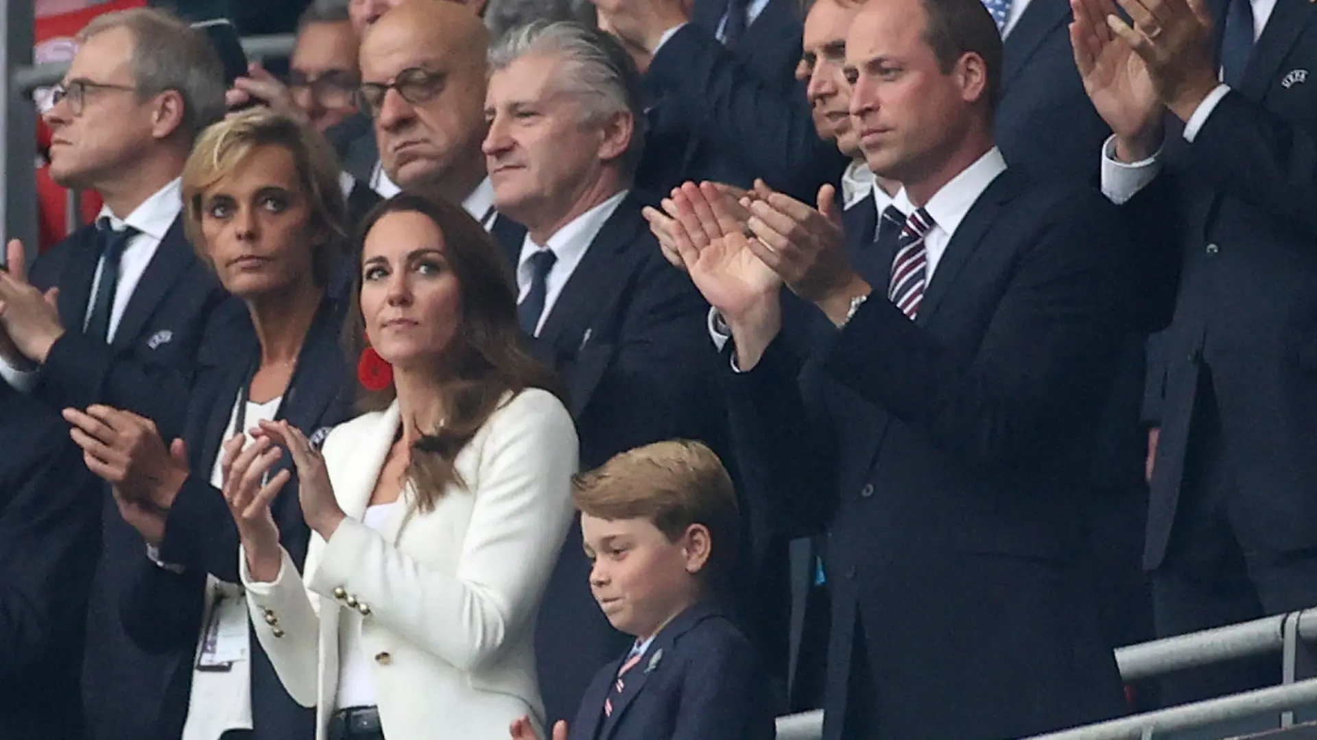 Herzogin Kate, Prinz George und Prinz William beim EM-Finale