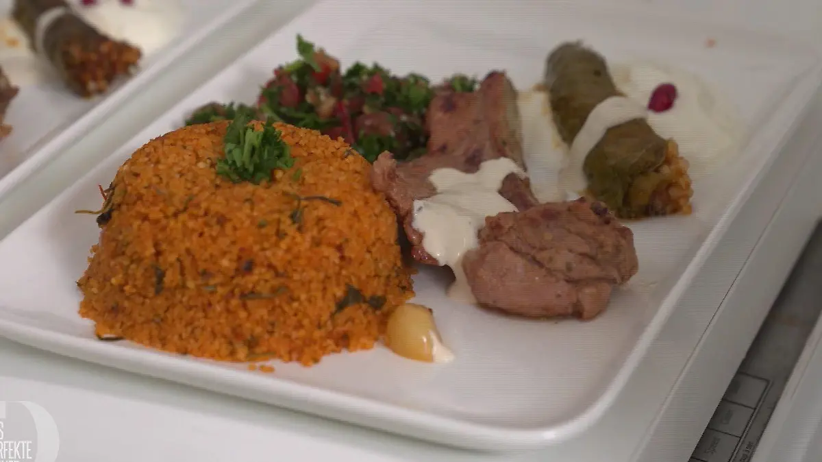 Sallys Hauptspeise: Aprax u Gosht - Lamm / Joghurt / Reis / Kichererbse