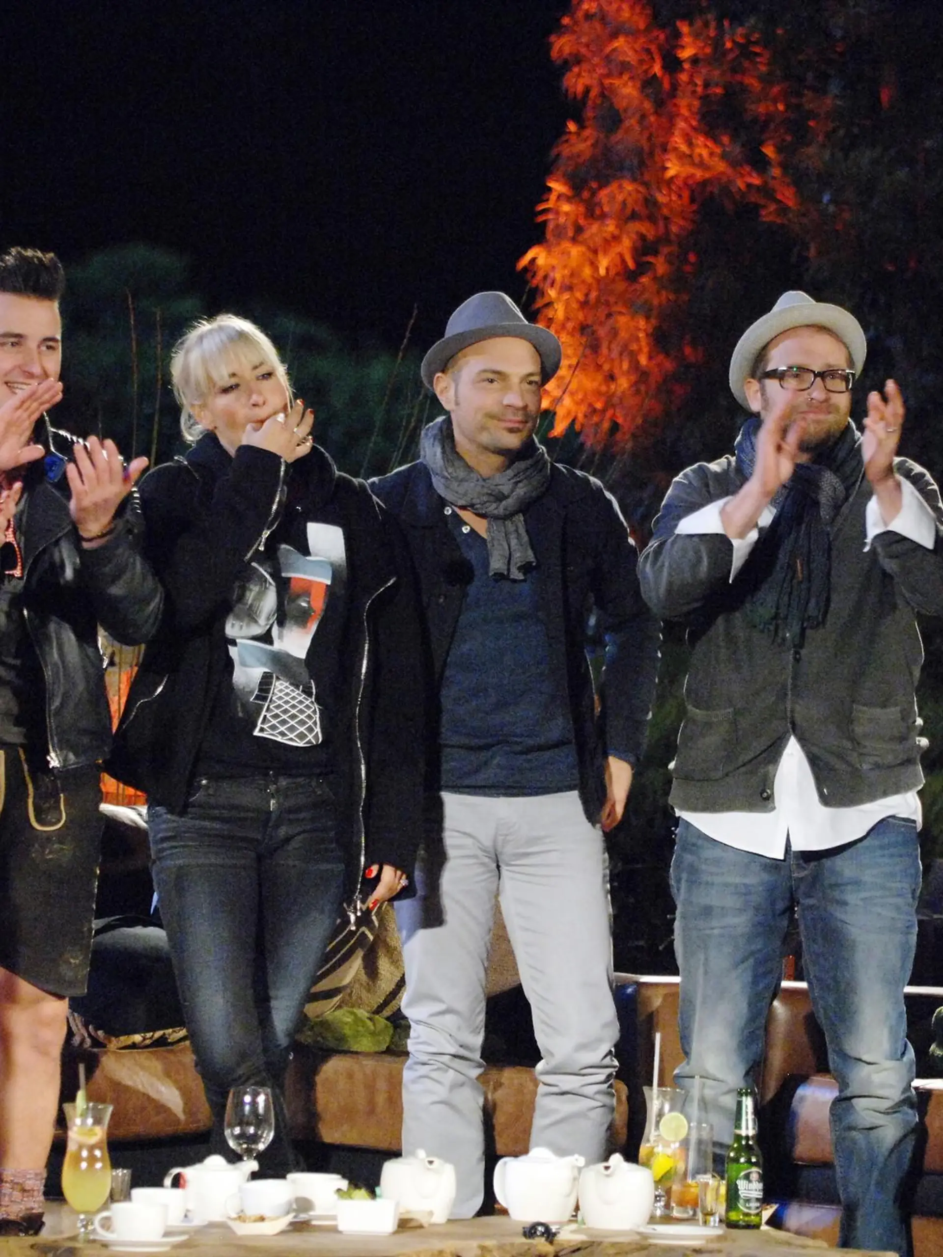 Die Sänger: V.l.: Xavier Naidoo, Sandra Nasic, Andreas Gabalier, Sarah Connor, Roger Cicero, Gregor Meyle und Sasha.