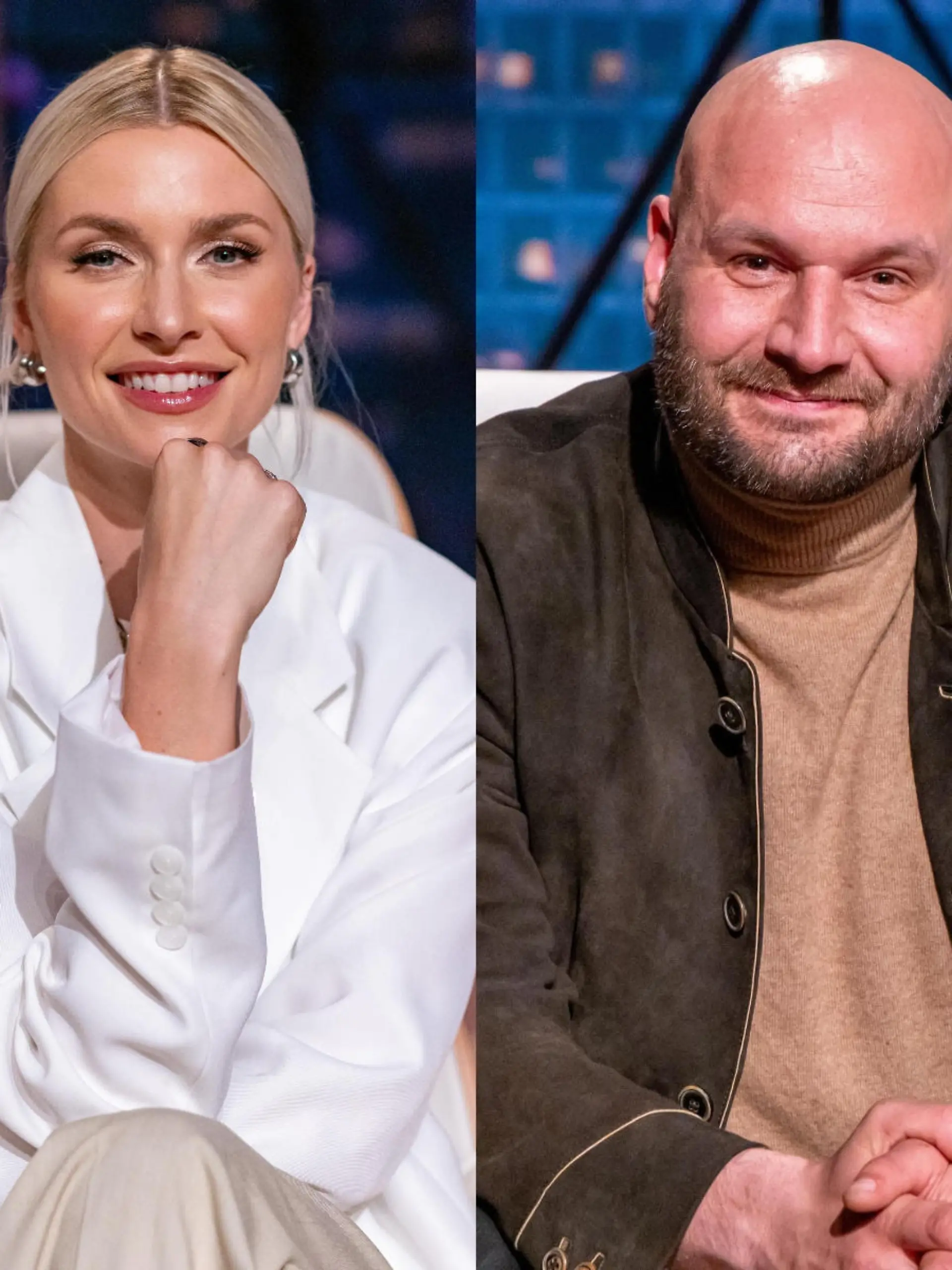 Die Gast-Löwen Lena Gercke und Christian Miele