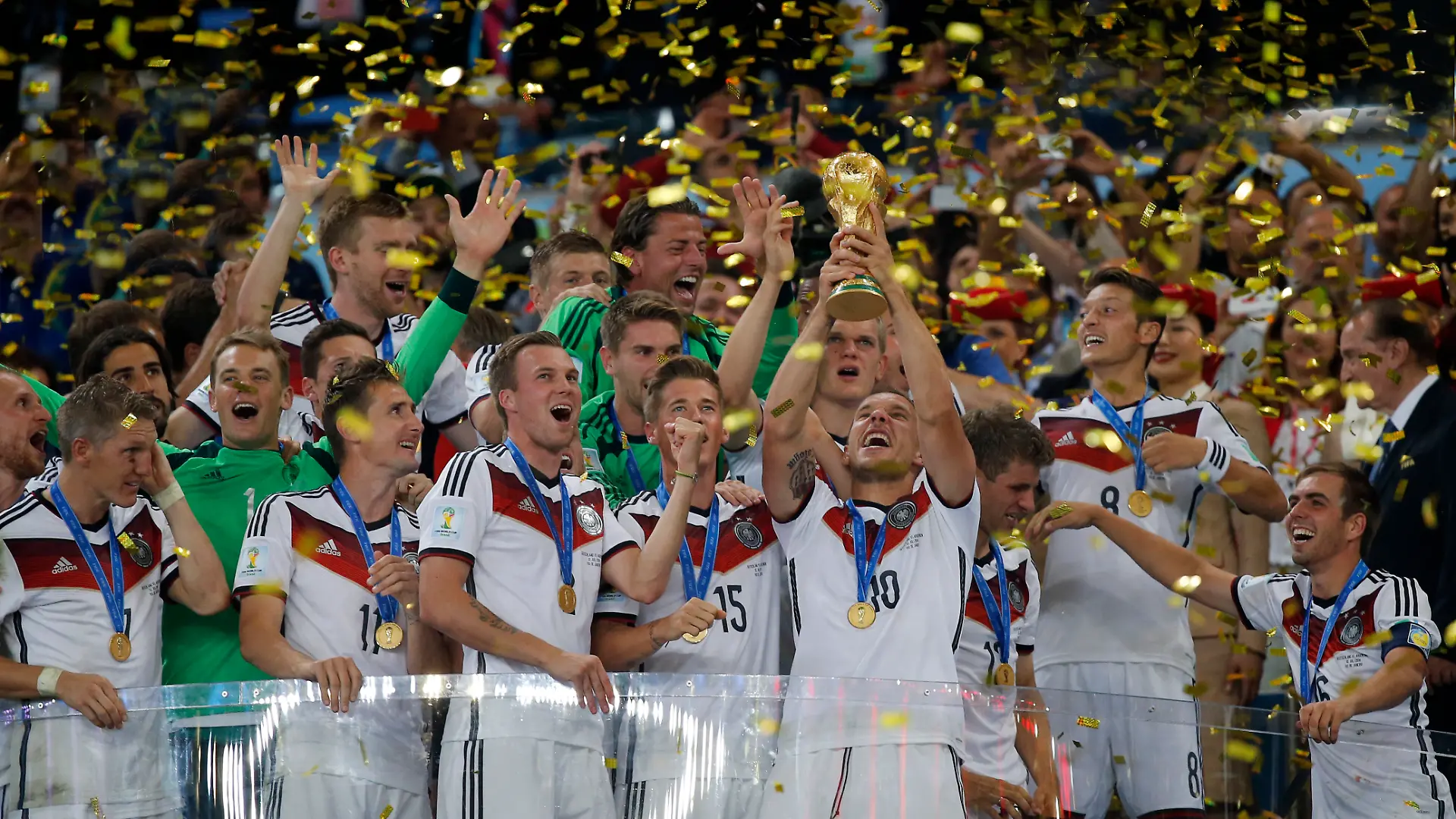Deutschland feiert WM-Triumph in Rio, 2014.