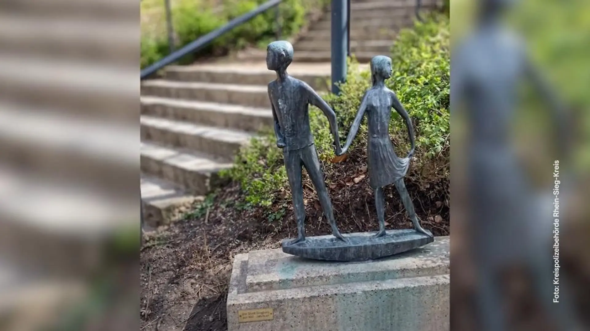 Bronzefigur „Hänsel und Gretel“ in Siegburg geklaut Skulptur-Diebstahl sorgt für Empörung