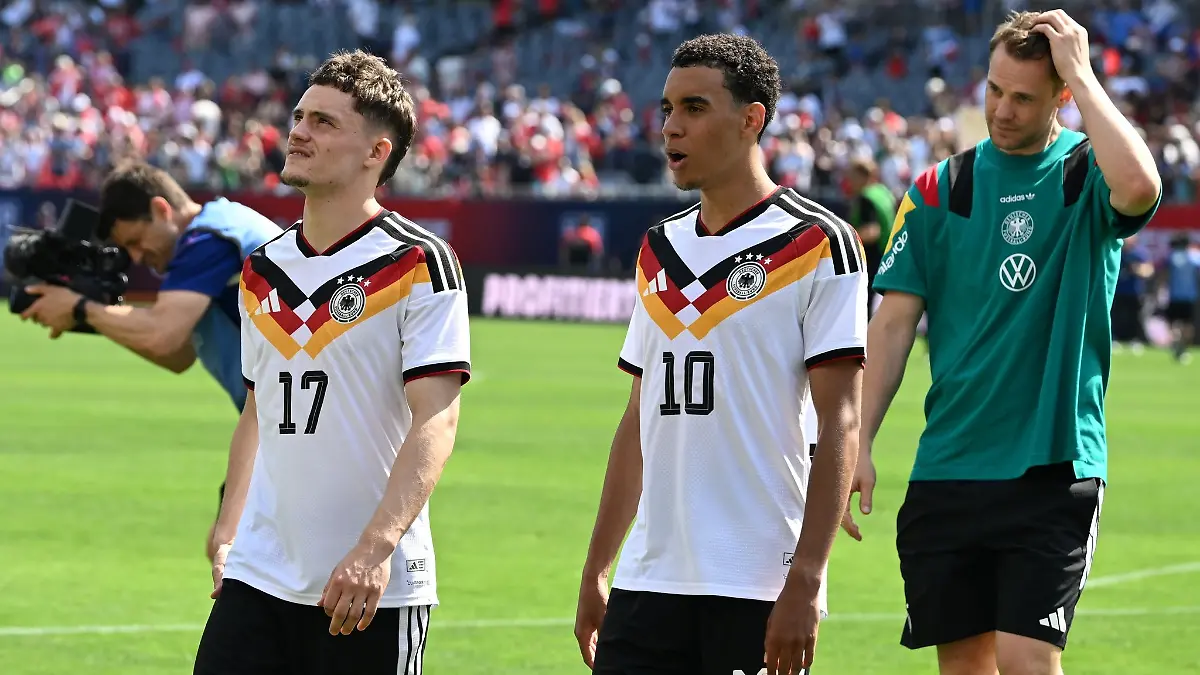 Noch Luft nach oben: Florian Wirtz und Jamal Musiala nach der WM-Generalprobe in Chicago. (Archivbild)