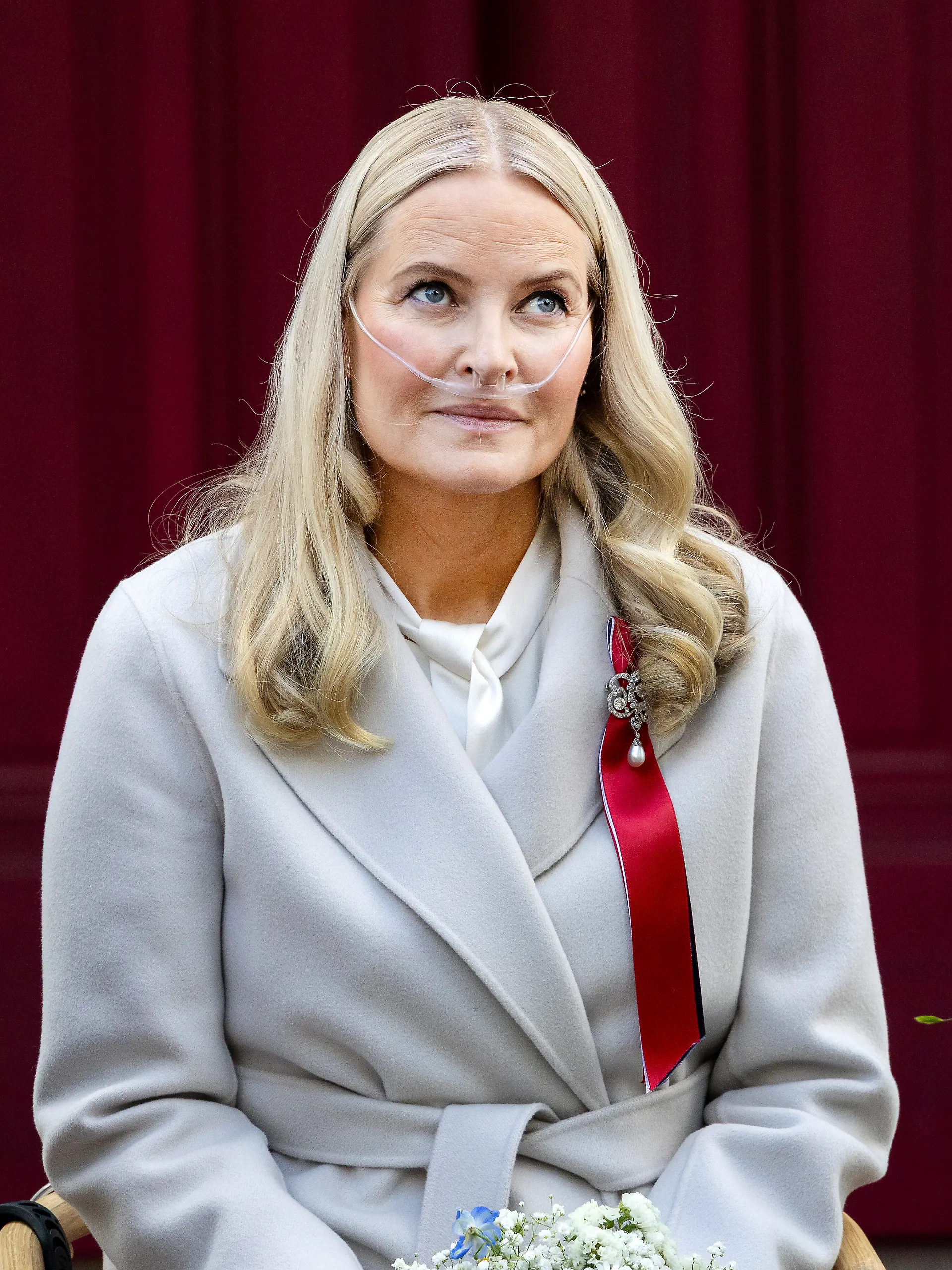 SKAUGUM, 11-05-2026 Norwegian Crown Princess Mette-Marit celebrating the national day at the private residence Skaugum in Asker, Norway Foto: Albert Nieboer Netherlands OUT Point De Vue OUT