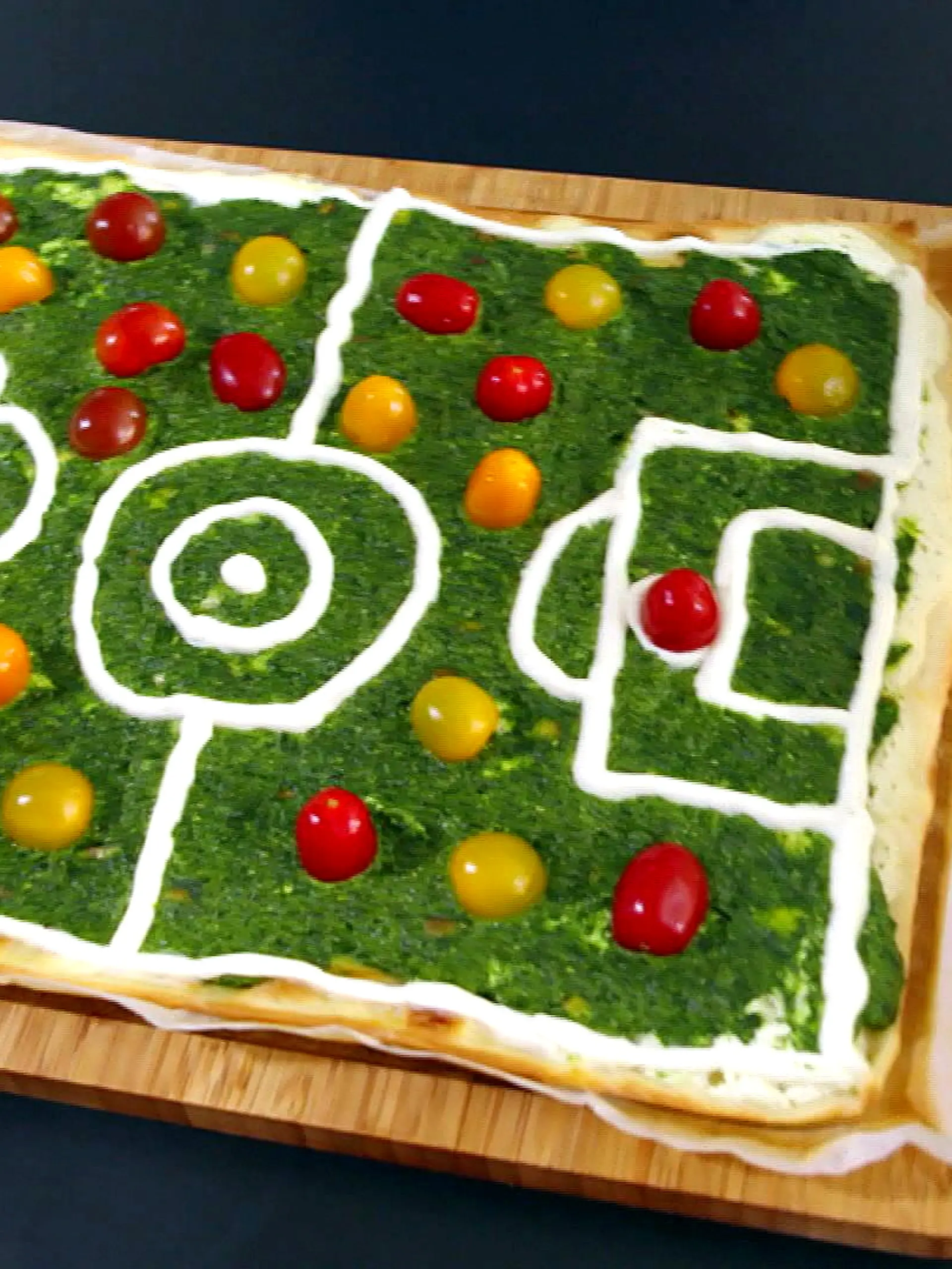 Spielfeld-Flammkuchen
