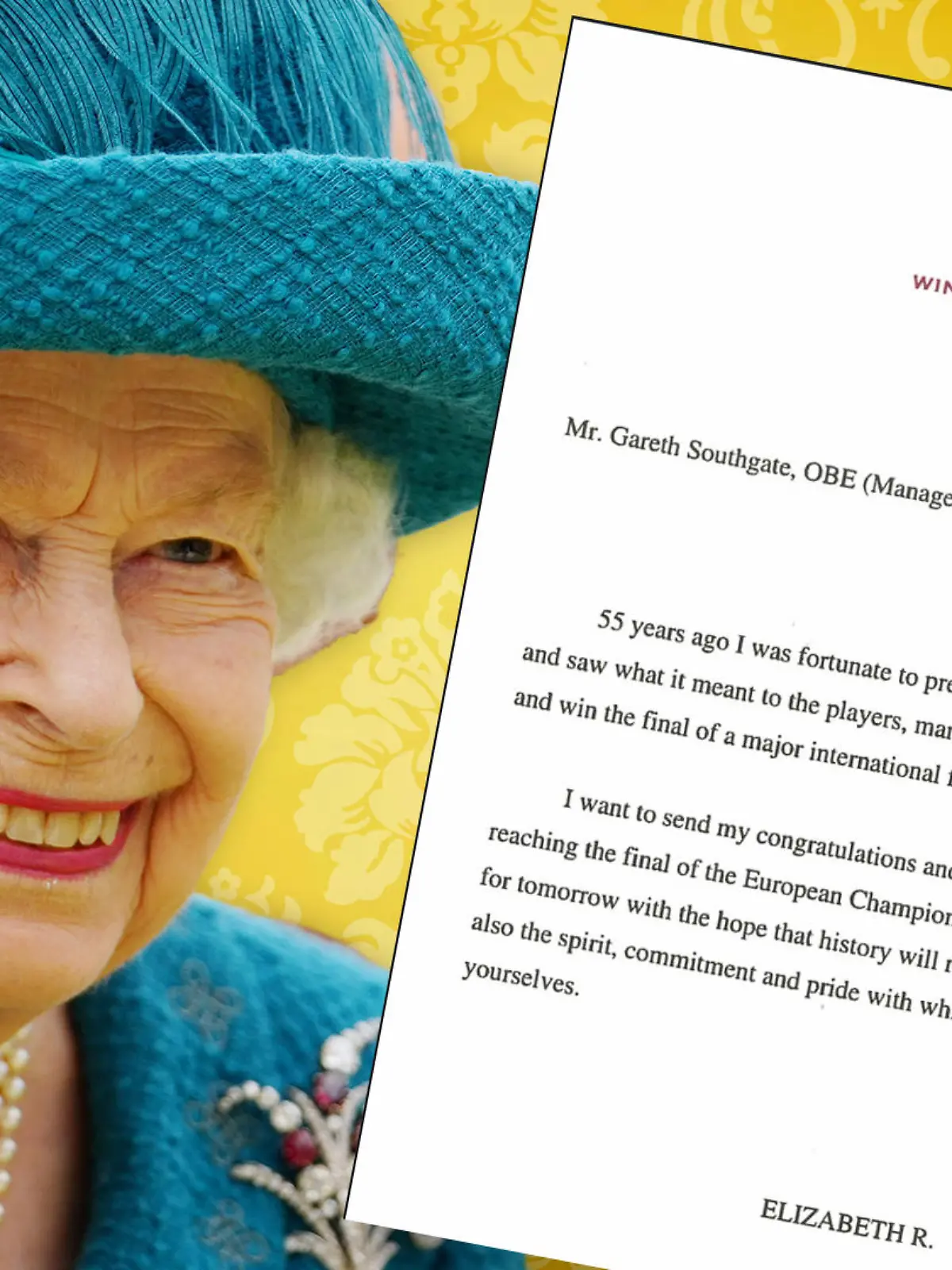 Die Queen schrieb Englands Fußball-Stars einen Brief