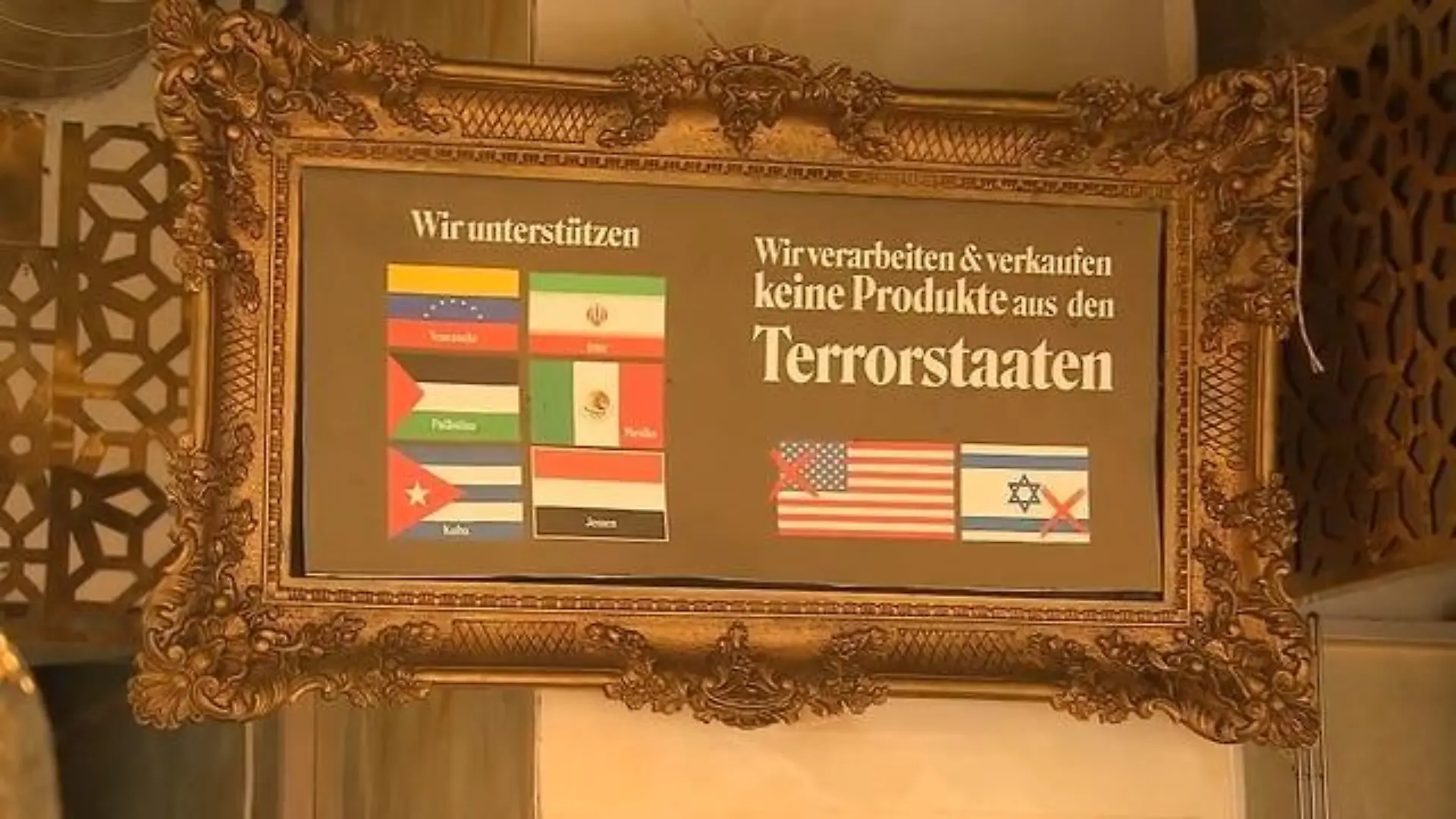 Ärger um Plakat in Imbissladen Ansichten sorgen für Diskussion