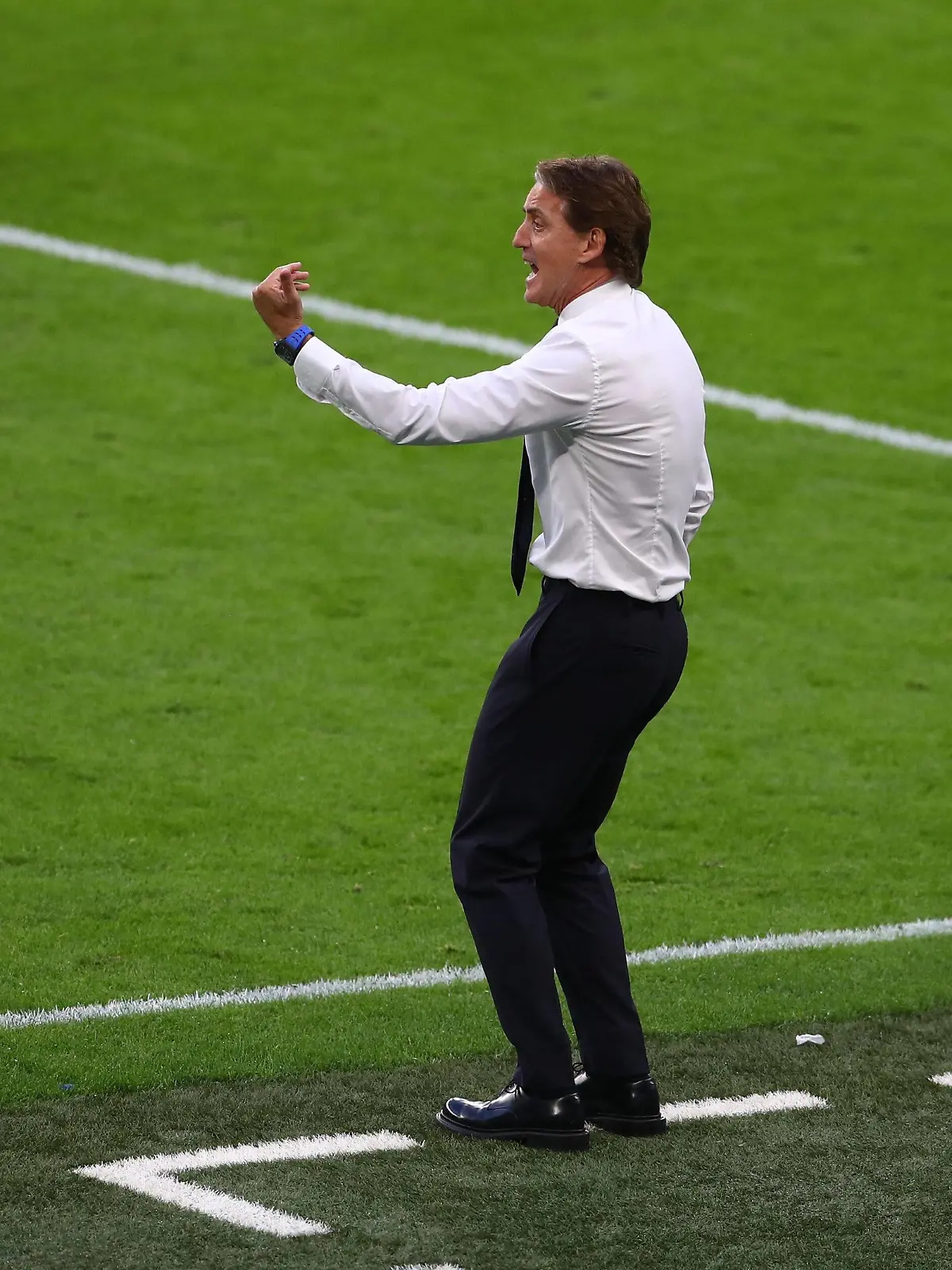  Mandatory Credit: Photo by Kieran McManus/BPI/Shutterstock 12198179az Italy manager Roberto Mancini Italy v Spain, UEFA European Championship, EM, Europameisterschaft 2020, Semi Final, International Football, Wembley Stadium, London, UK - 6 July 2021 Italy v Spain, UEFA European Championship 2020, Semi Final, International Football, Wembley Stadium, London, UK - 6 July 2021 PUBLICATIONxINxGERxSUIxAUTXHUNxGRExMLTxCYPxROMxBULxUAExKSAxONLY Copyright: xKieranxMcManus/BPI/Shutterstockx 12198179az