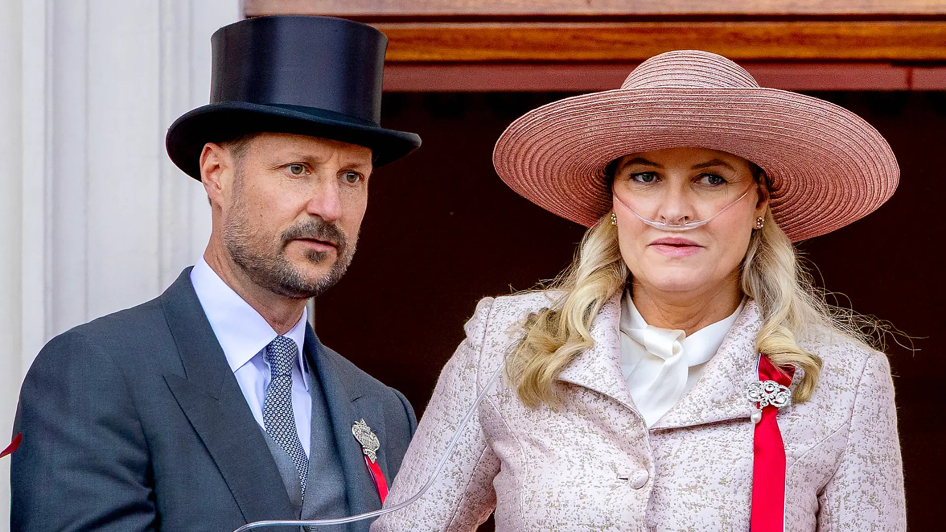 Kronprinz Haakon und Kronprinzessin Mette-Marit von Norwegen bei einem gemeinsamen Auftritt im Mai (Archivbild)