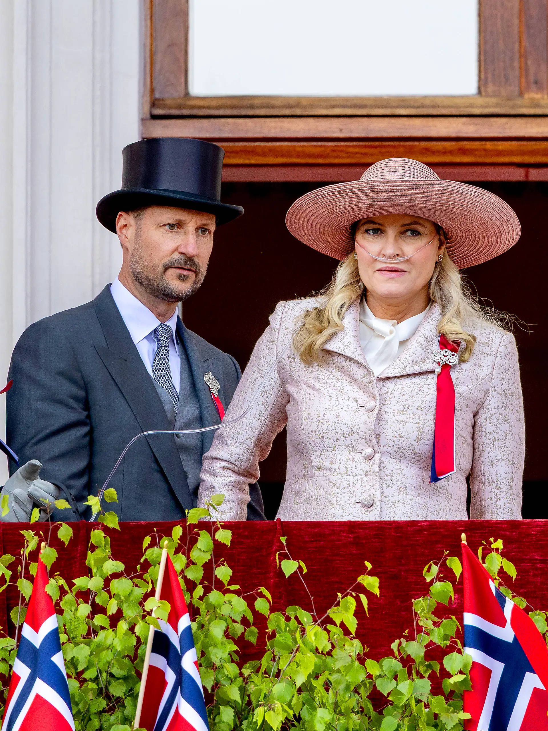 Kronprinz Haakon und Kronprinzessin Mette-Marit von Norwegen bei einem gemeinsamen Auftritt im Mai (Archivbild)