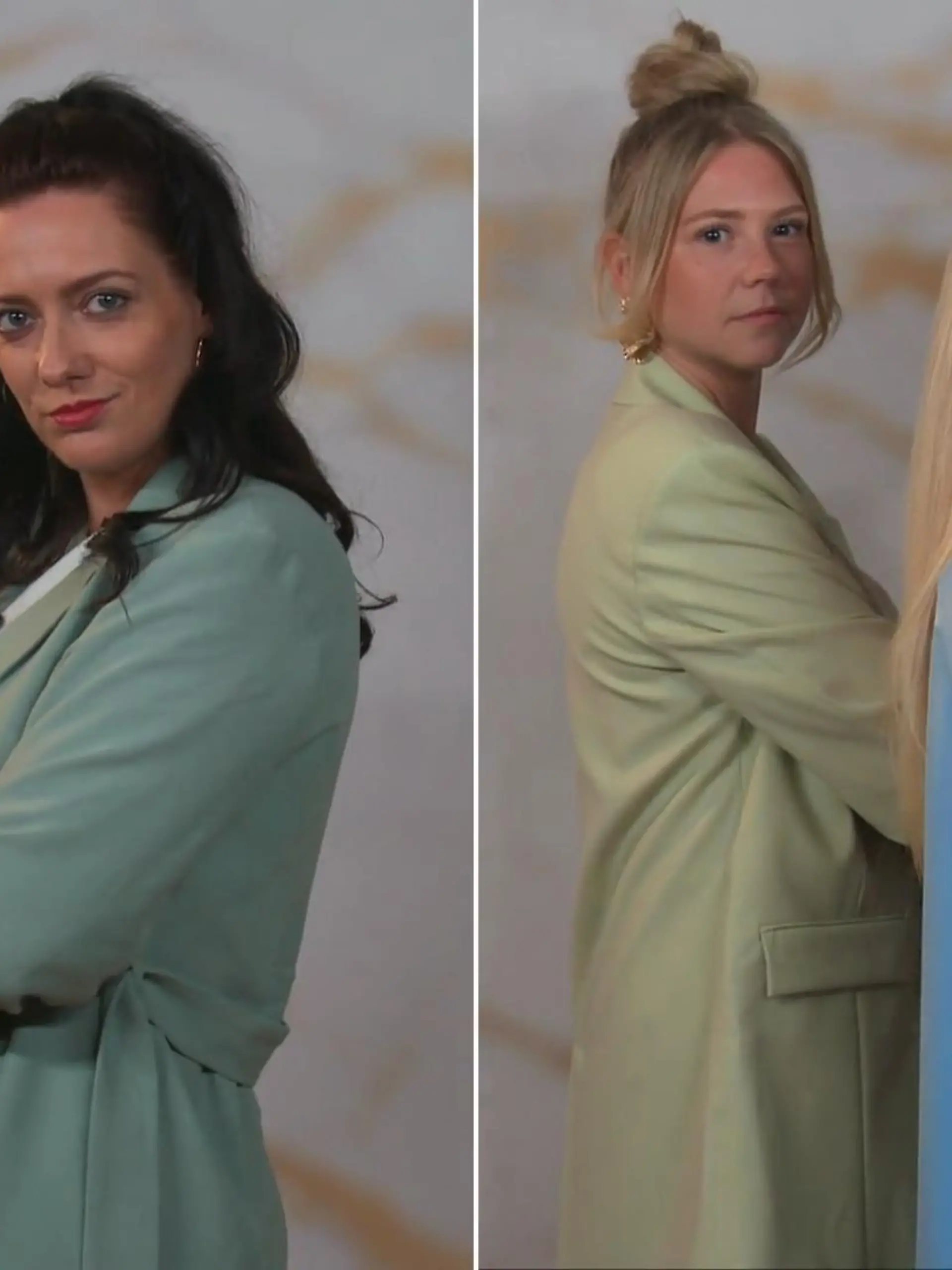 Bild zu: "Elaine klärt Braut Dana über Modetricks auf"