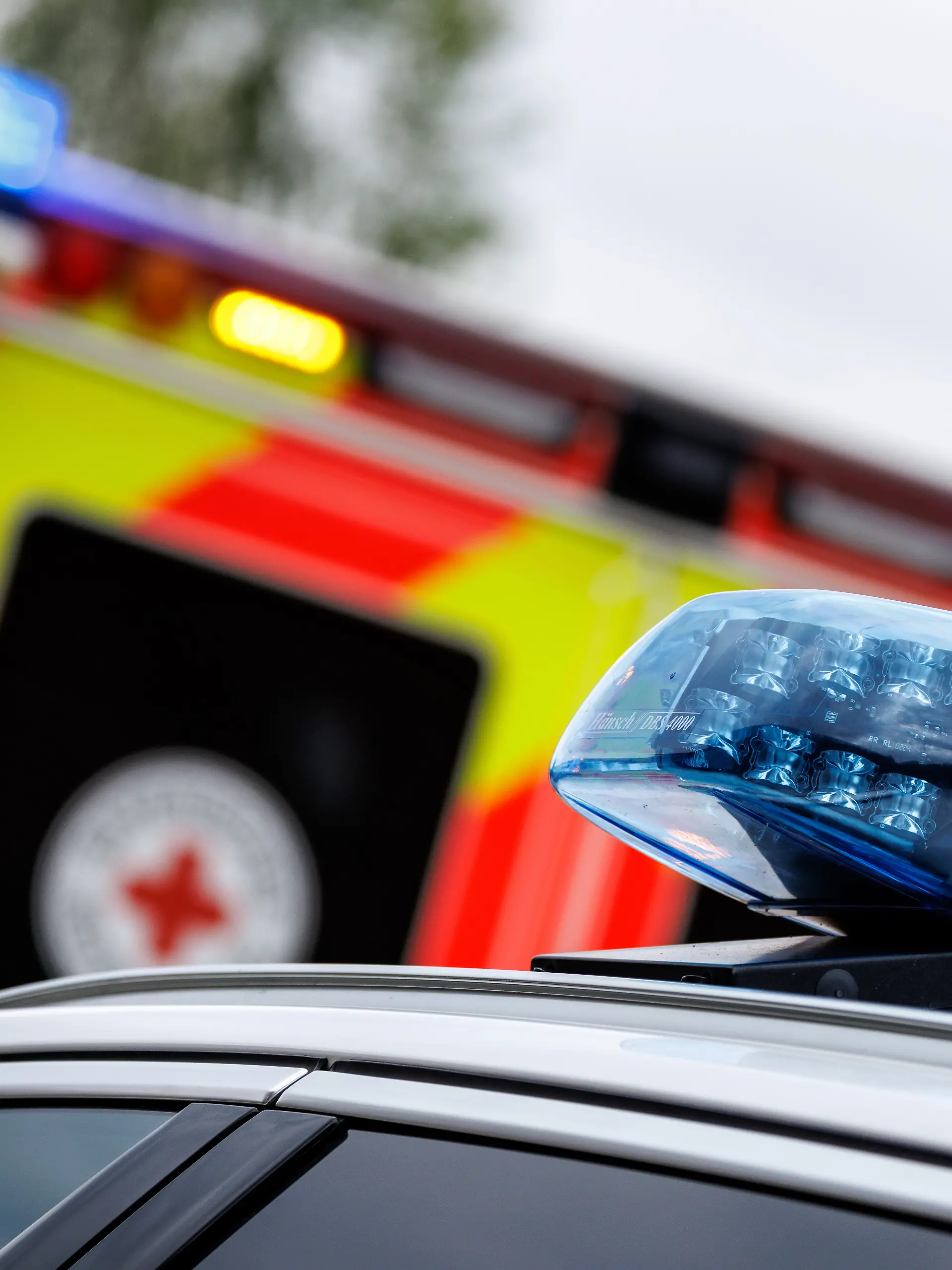 Krankenwagen mit Blaulicht