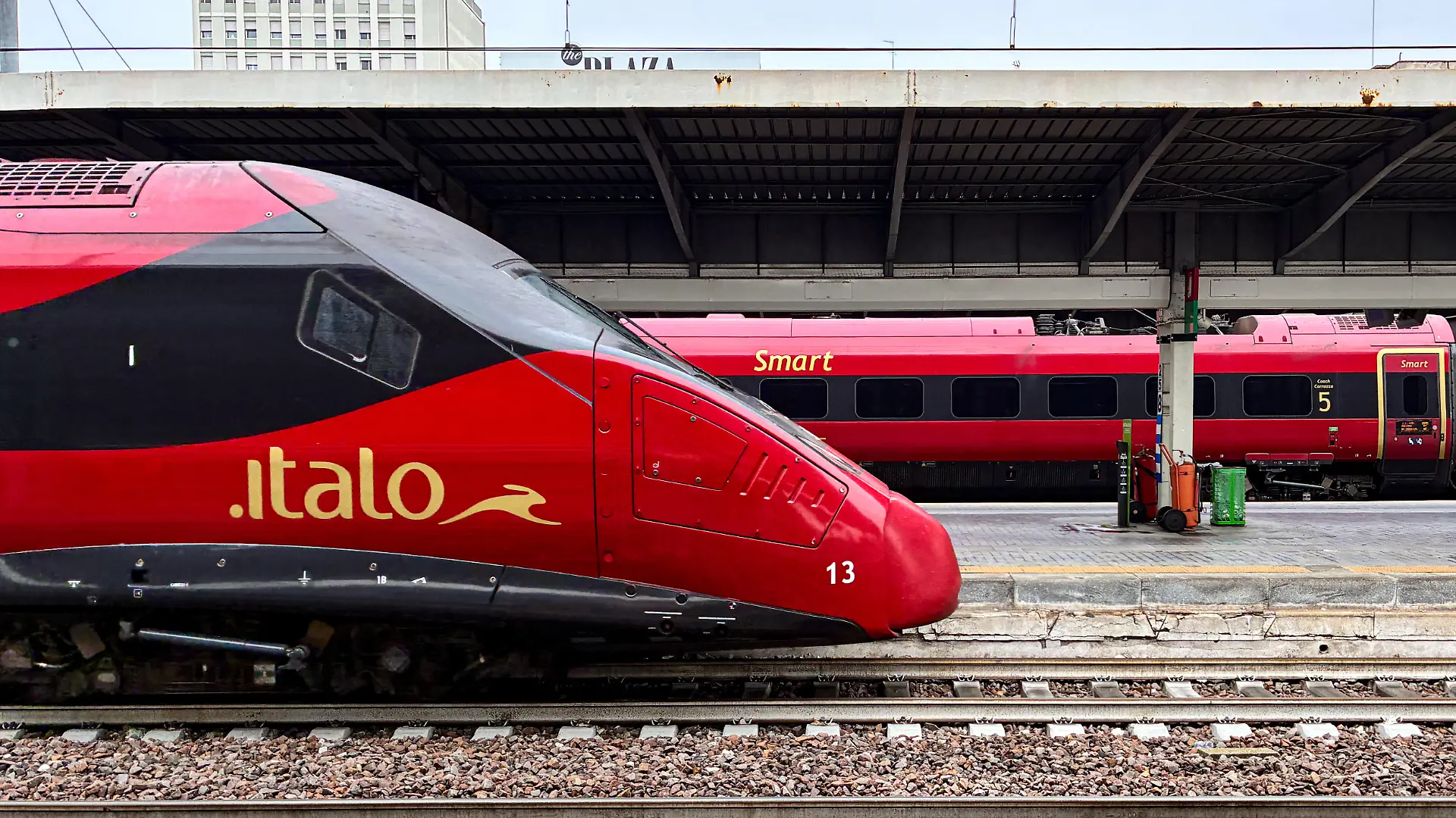 An Italo high-speed train is at Venezia Santa Lucia railway station in Venice, Italy, on November 16, 2025. Although ICE trains are seen as Deutsche Bahn's leading product, many passengers are frustrated by frequent delays and high fares. Meanwhile, new competitors enter the market, raising expectations for cheaper tickets and more reliable service. Both the state-owned Ferrovie dello Stato Italiane (FS) and the private high-speed operator Italo (former NTV) intend to introduce modern high-speed trains in Germany. (Photo by Michael Nguyen/NurPhoto)