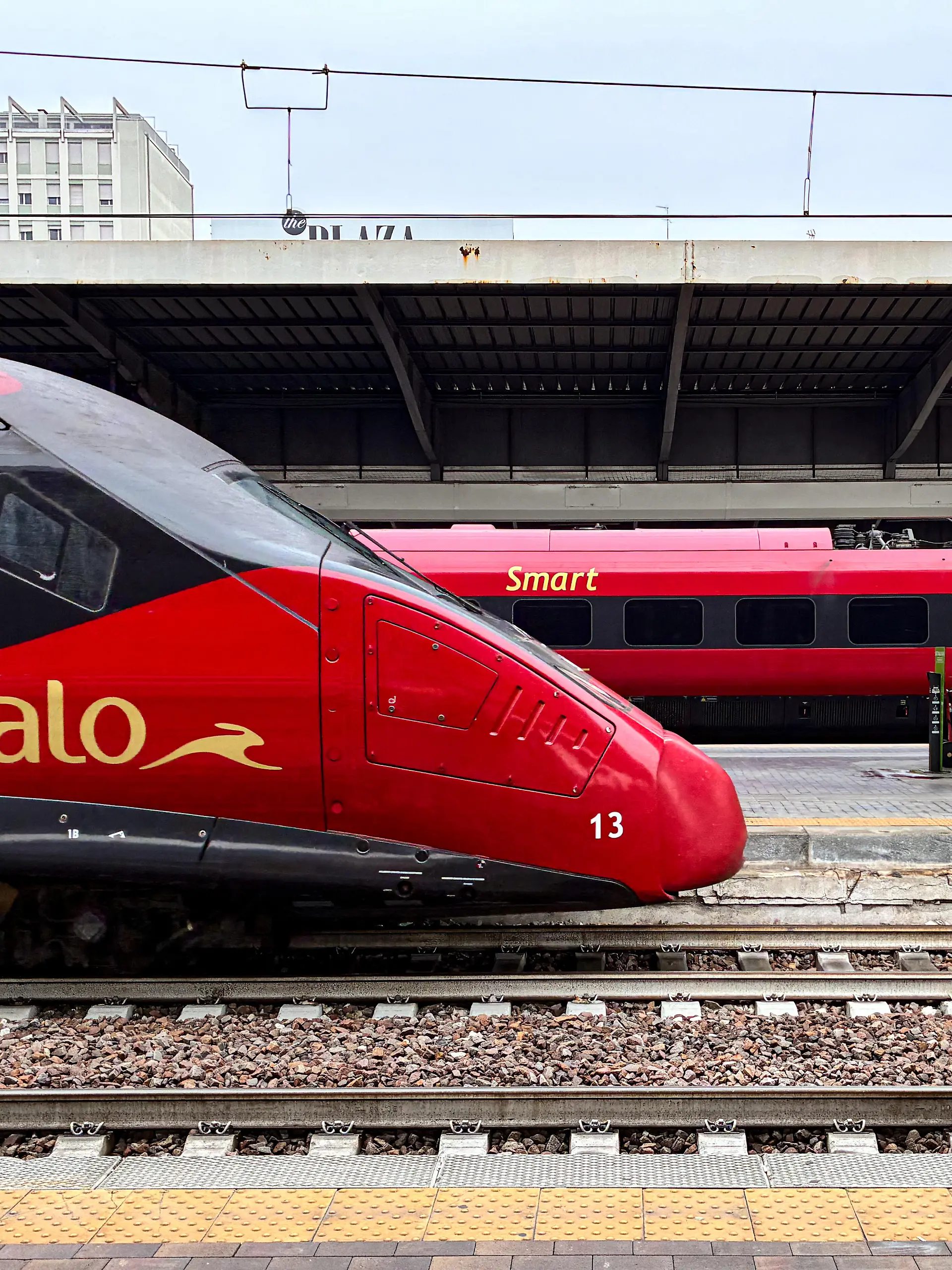 An Italo high-speed train is at Venezia Santa Lucia railway station in Venice, Italy, on November 16, 2025. Although ICE trains are seen as Deutsche Bahn's leading product, many passengers are frustrated by frequent delays and high fares. Meanwhile, new competitors enter the market, raising expectations for cheaper tickets and more reliable service. Both the state-owned Ferrovie dello Stato Italiane (FS) and the private high-speed operator Italo (former NTV) intend to introduce modern high-speed trains in Germany. (Photo by Michael Nguyen/NurPhoto)