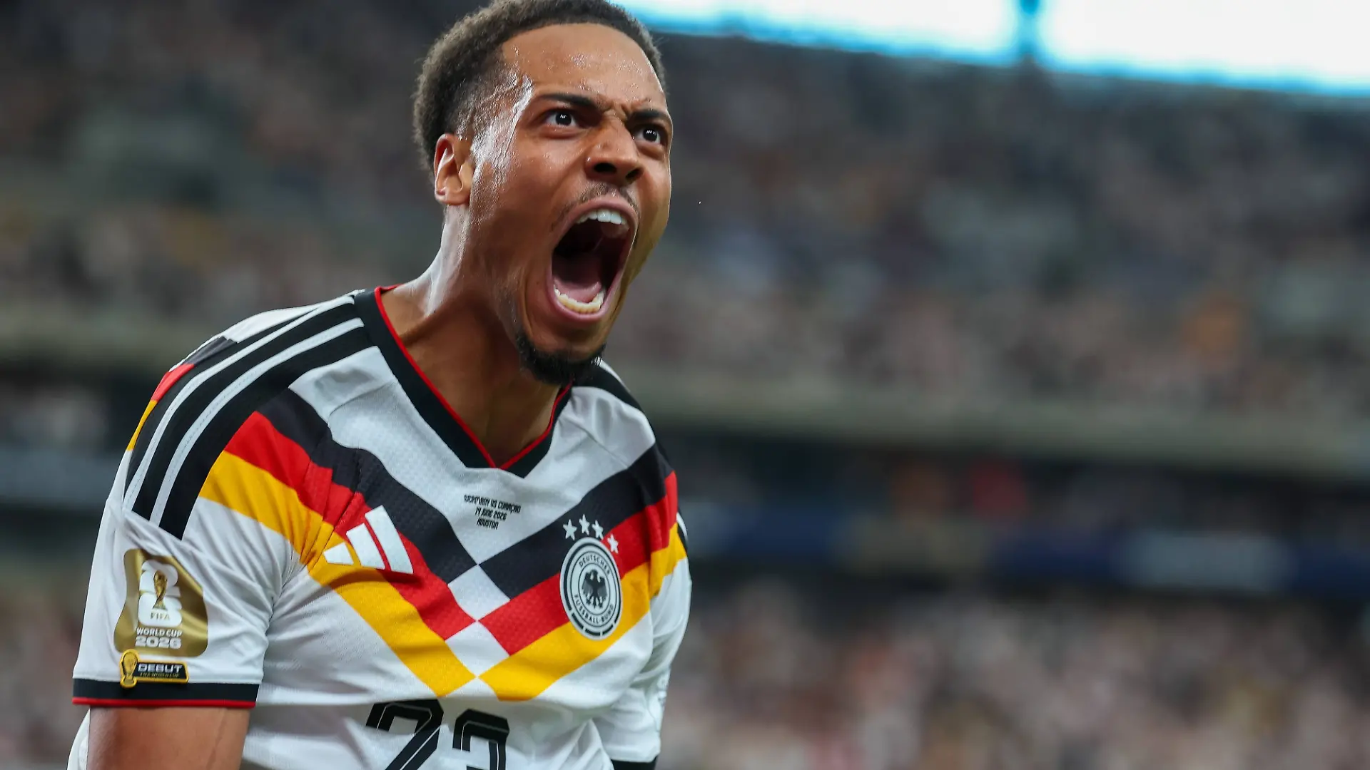 Torjubel von Felix Nmecha 23 Deutschland zum 1:0, Deutschland vs. Curacao, Fussball, Weltmeisterschaft 2026, Gruppenphase, 14.06.2026 Houston Texas USA *** Goal celebration by Felix Nmecha 23 Germany for 1 0, Germany vs Curacao, Football, World Cup 2026, Group stage, 14 06 2026 Houston Texas USA Copyright: xkolbert-press/ChristianxKolbertx
