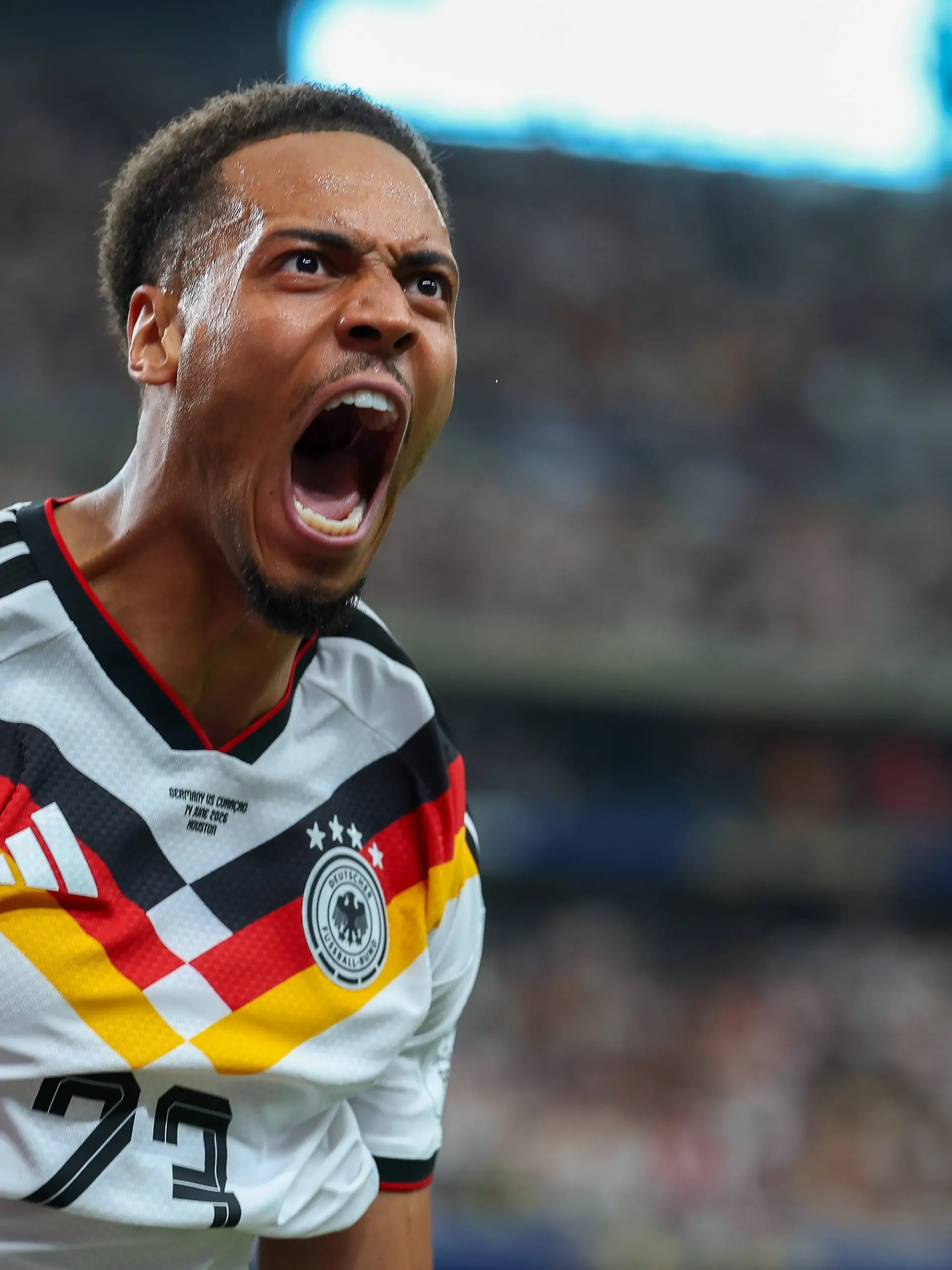 Torjubel von Felix Nmecha 23 Deutschland zum 1:0, Deutschland vs. Curacao, Fussball, Weltmeisterschaft 2026, Gruppenphase, 14.06.2026 Houston Texas USA *** Goal celebration by Felix Nmecha 23 Germany for 1 0, Germany vs Curacao, Football, World Cup 2026, Group stage, 14 06 2026 Houston Texas USA Copyright: xkolbert-press/ChristianxKolbertx