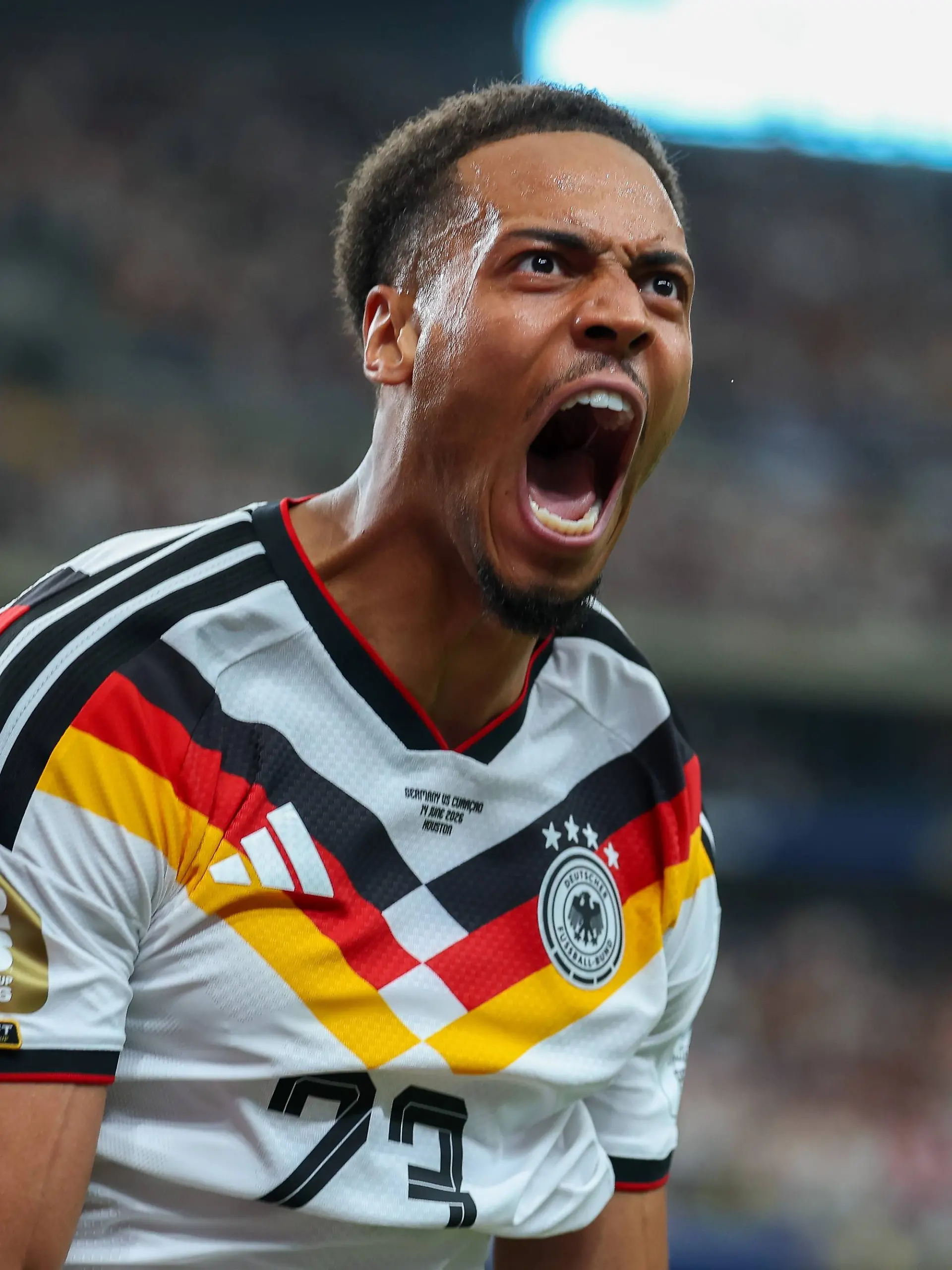 Torjubel von Felix Nmecha 23 Deutschland zum 1:0, Deutschland vs. Curacao, Fussball, Weltmeisterschaft 2026, Gruppenphase, 14.06.2026 Houston Texas USA *** Goal celebration by Felix Nmecha 23 Germany for 1 0, Germany vs Curacao, Football, World Cup 2026, Group stage, 14 06 2026 Houston Texas USA Copyright: xkolbert-press/ChristianxKolbertx