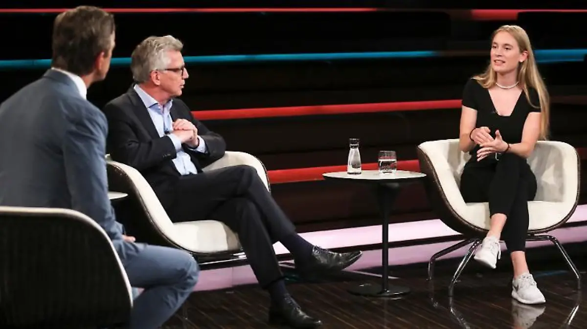 Tabea Engelke und Thomas de Maiziere bei Markus Lanz