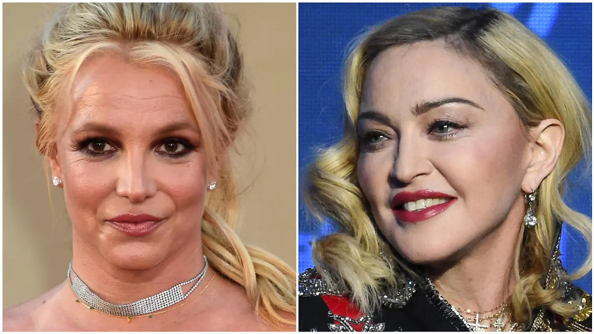 Britney Spears und Madonna (Collage)