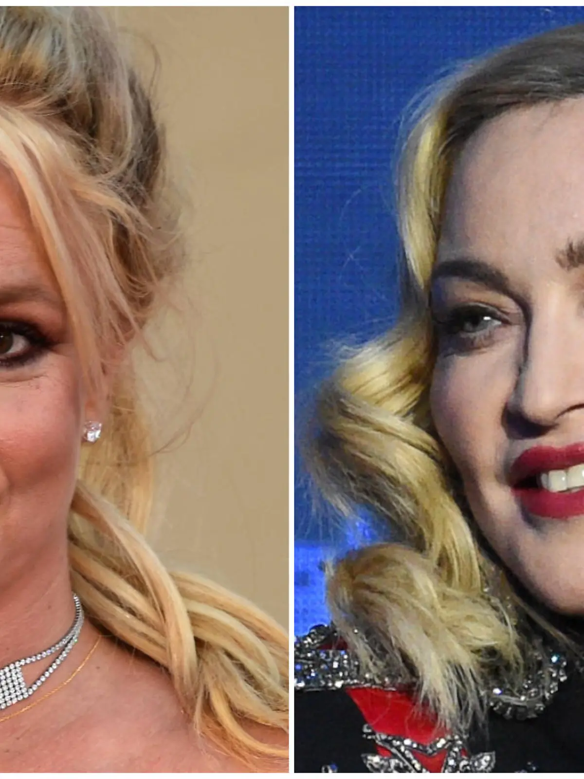 Britney Spears und Madonna (Collage)