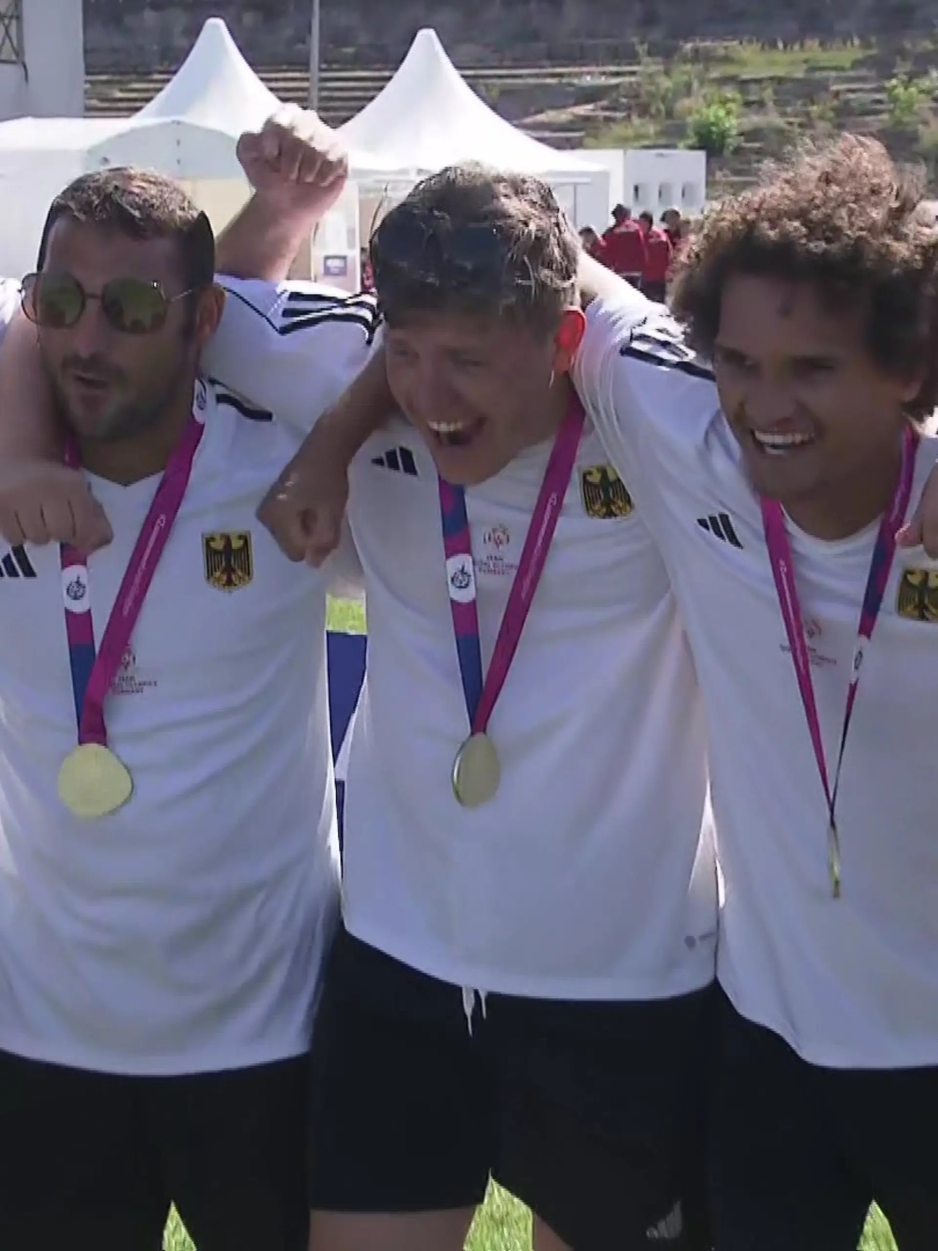 Die Fußballer von den Berliner Werkstätten für Menschen mit Behinderung sind eine Klasse für sich bei den Special Olympics